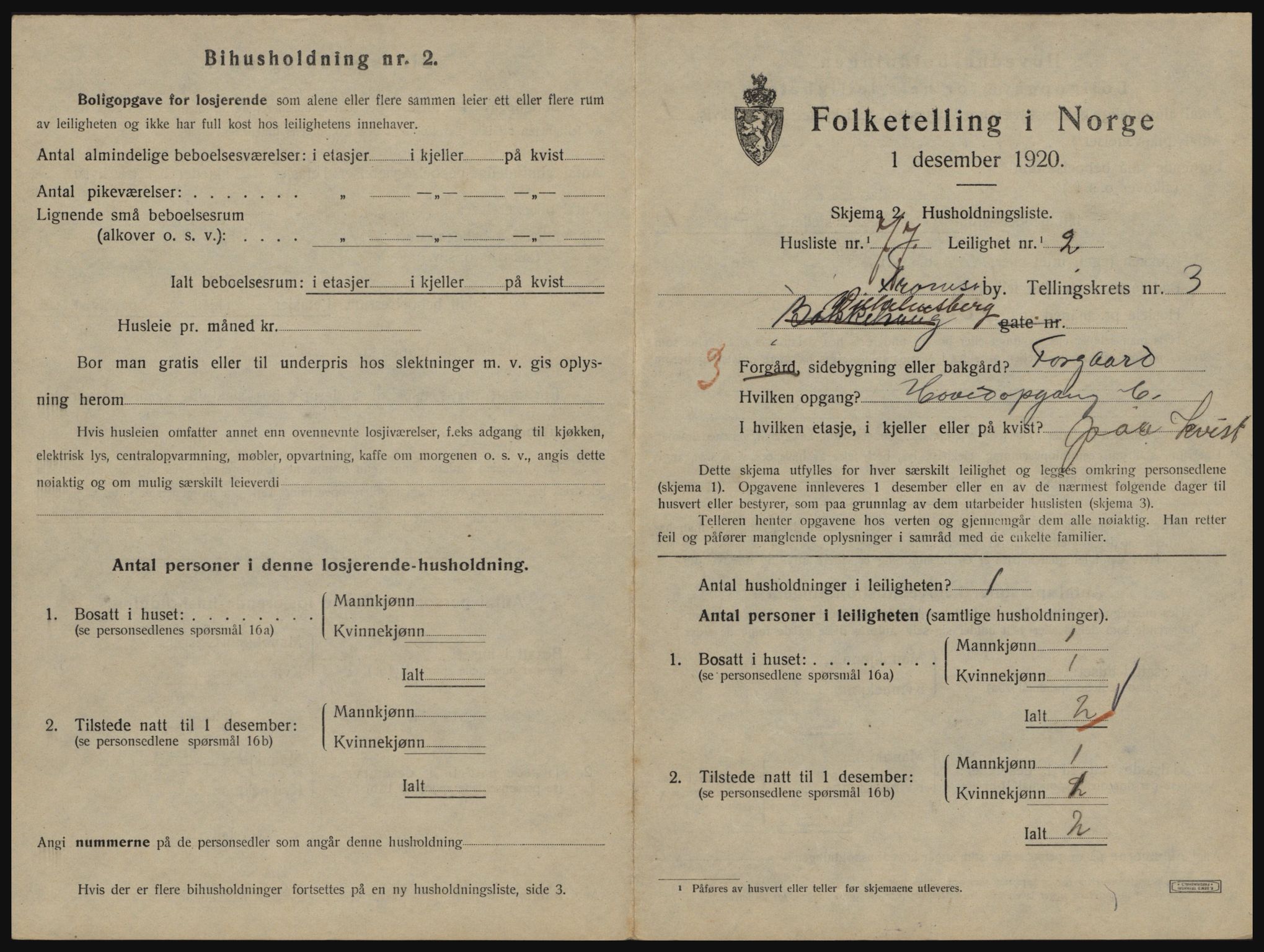 SATØ, 1920 census for Tromsø, 1920, p. 3343