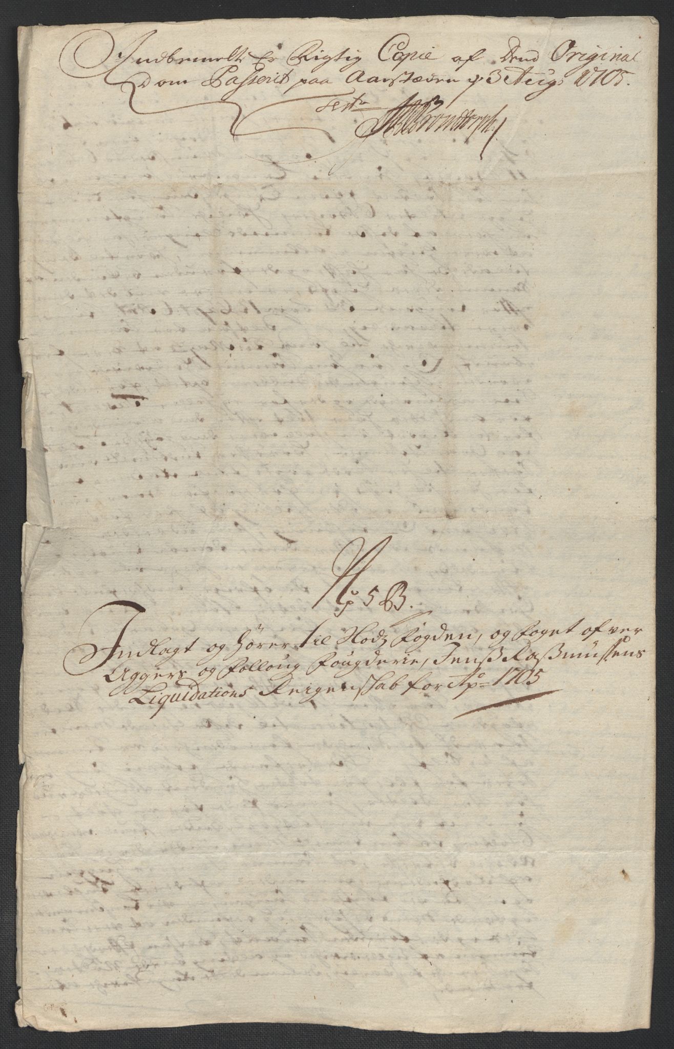 Rentekammeret inntil 1814, Reviderte regnskaper, Fogderegnskap, AV/RA-EA-4092/R10/L0446: Fogderegnskap Aker og Follo, 1705-1706, p. 42