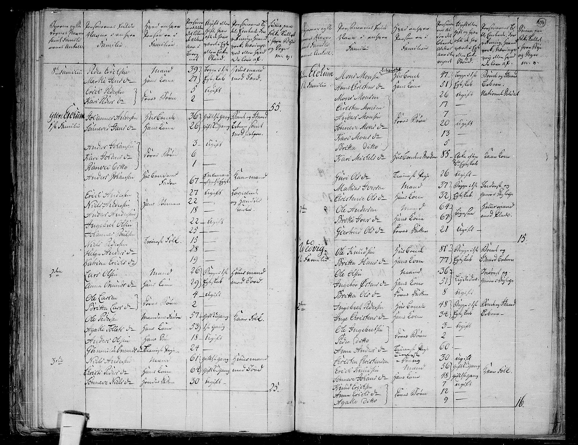 RA, 1801 census for 1425P Hafslo, 1801, p. 103b-104a