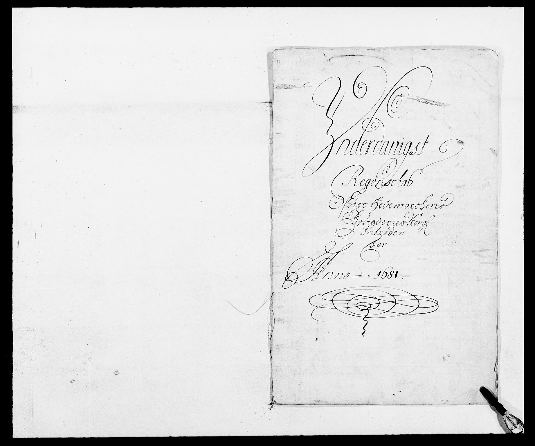 Rentekammeret inntil 1814, Reviderte regnskaper, Fogderegnskap, RA/EA-4092/R16/L1021: Fogderegnskap Hedmark, 1681, p. 1