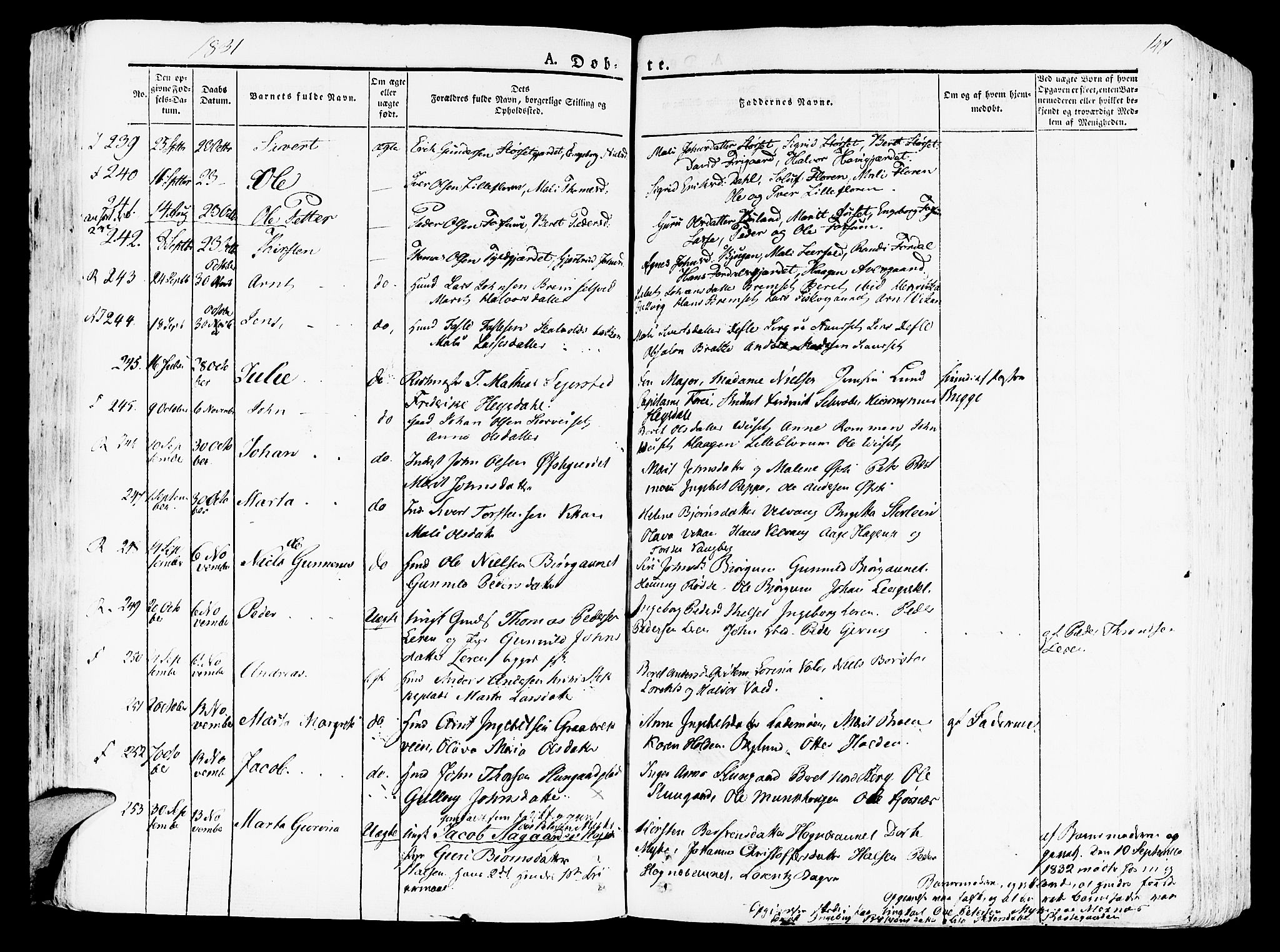 Ministerialprotokoller, klokkerbøker og fødselsregistre - Nord-Trøndelag, AV/SAT-A-1458/709/L0070: Parish register (official) no. 709A10, 1820-1832, p. 147