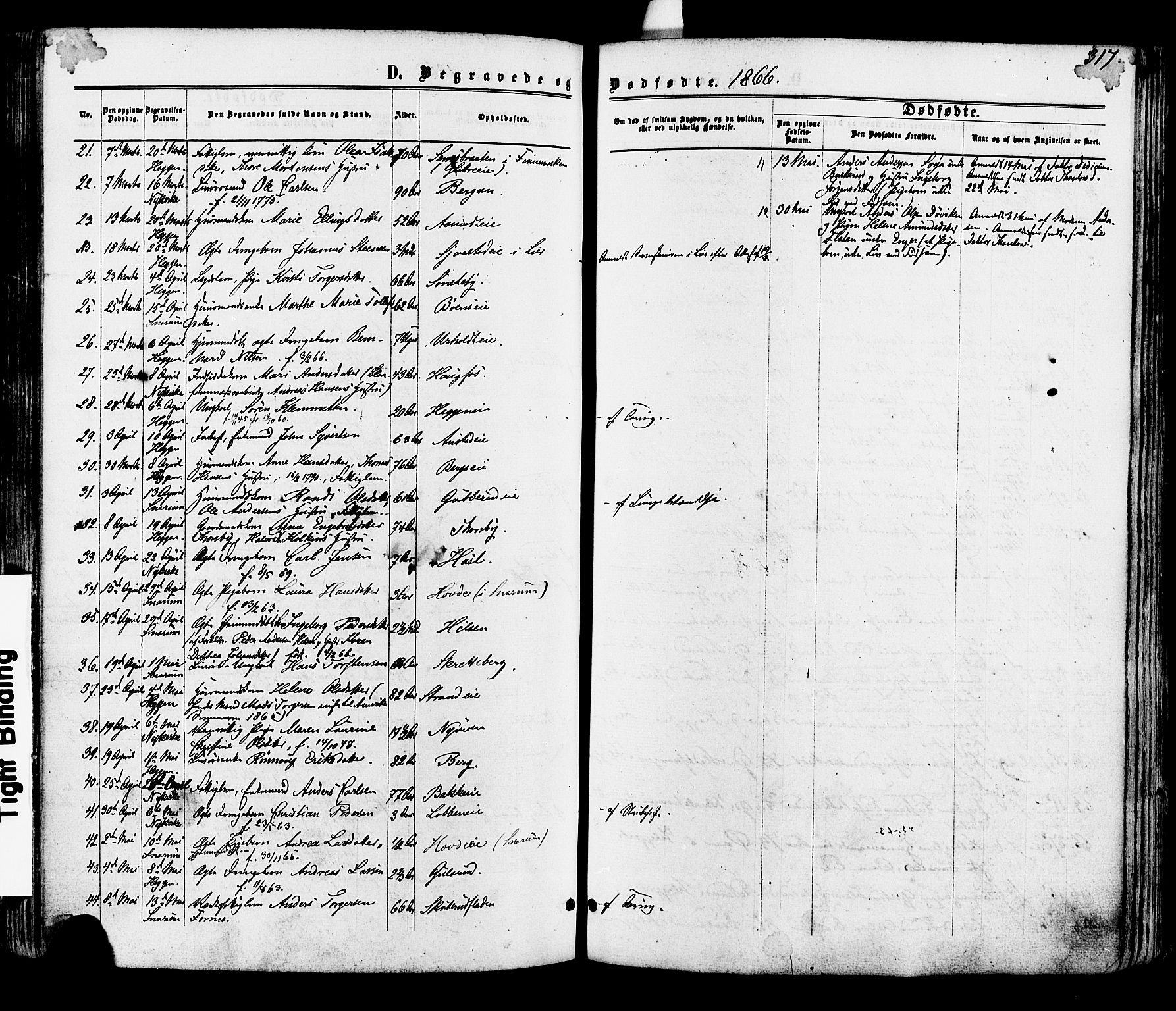 Modum kirkebøker, AV/SAKO-A-234/F/Fa/L0010: Parish register (official) no. 10, 1865-1876, p. 317