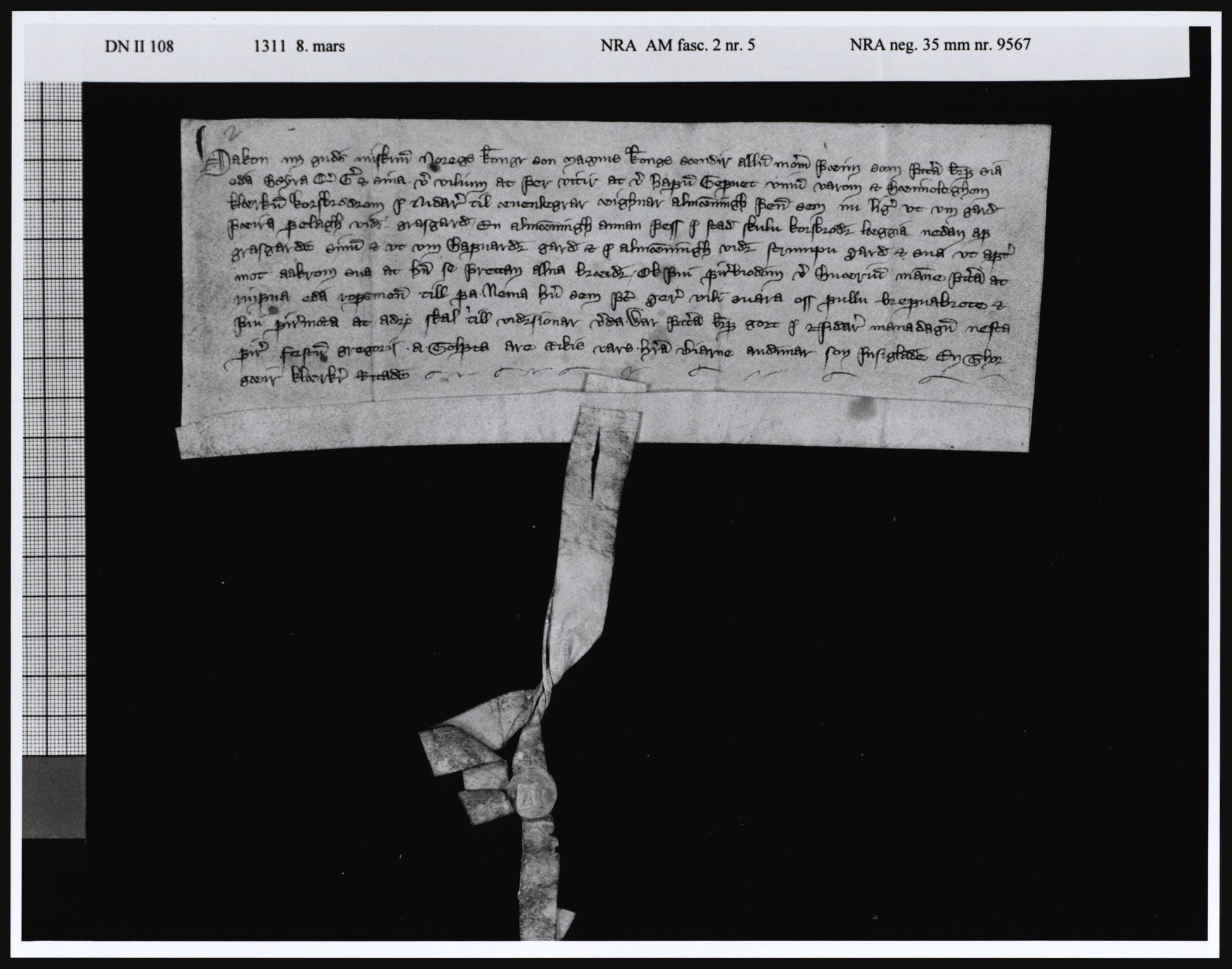 Riksarkivets diplomsamling, AV/RA-EA-5965/F05/L0005: NRA AM fasc. 2 nr. 3-6, 1308-1311, p. 16