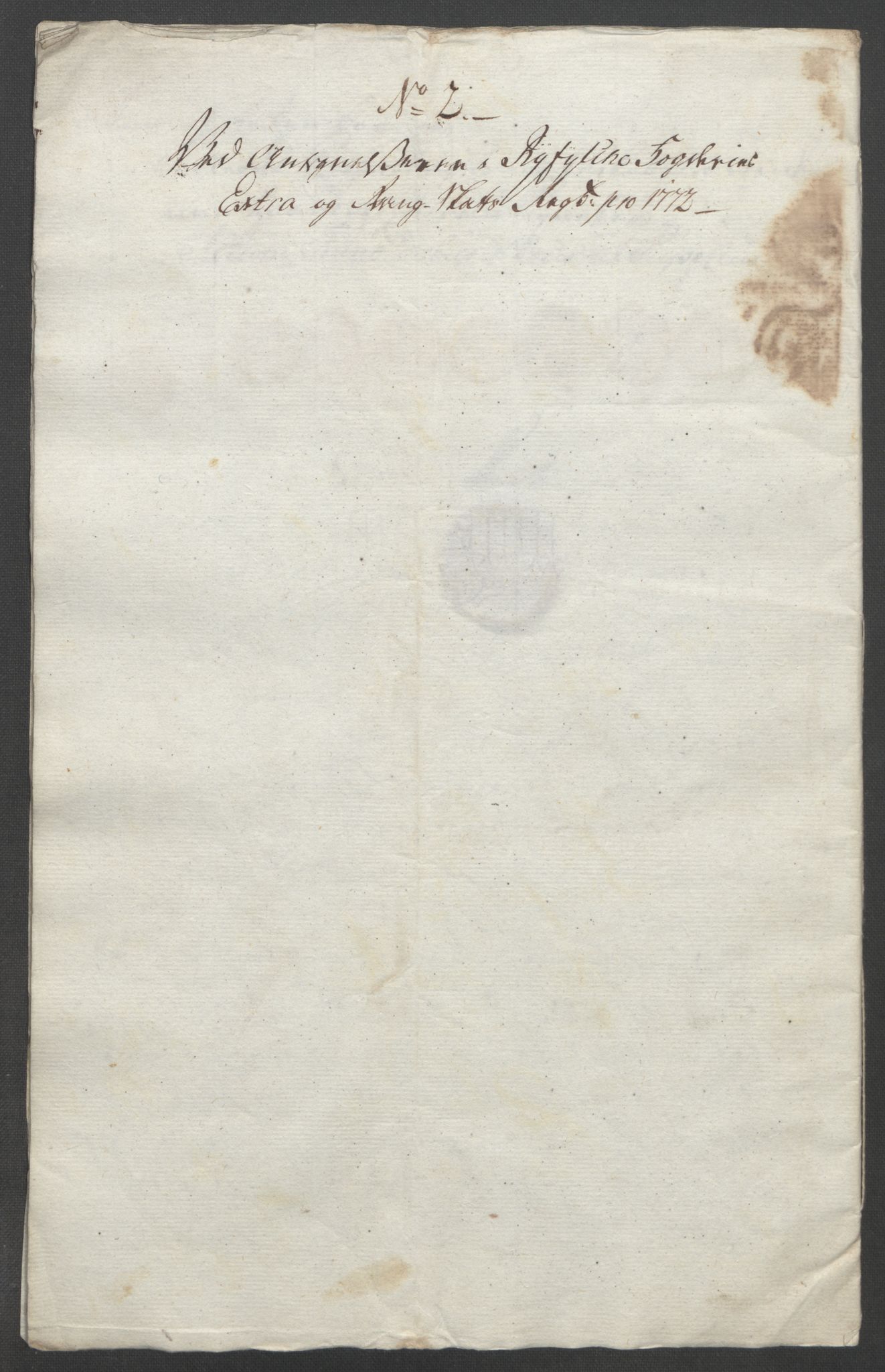 Rentekammeret inntil 1814, Reviderte regnskaper, Fogderegnskap, AV/RA-EA-4092/R47/L2972: Ekstraskatten Ryfylke, 1762-1780, p. 417