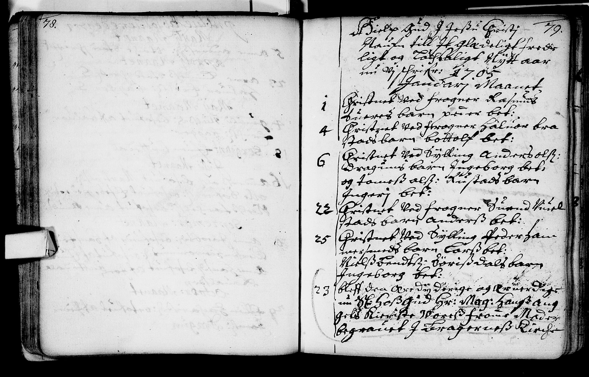 Lier kirkebøker, AV/SAKO-A-230/F/Fa/L0002: Parish register (official) no. I 2, 1701-1726, p. 78-79