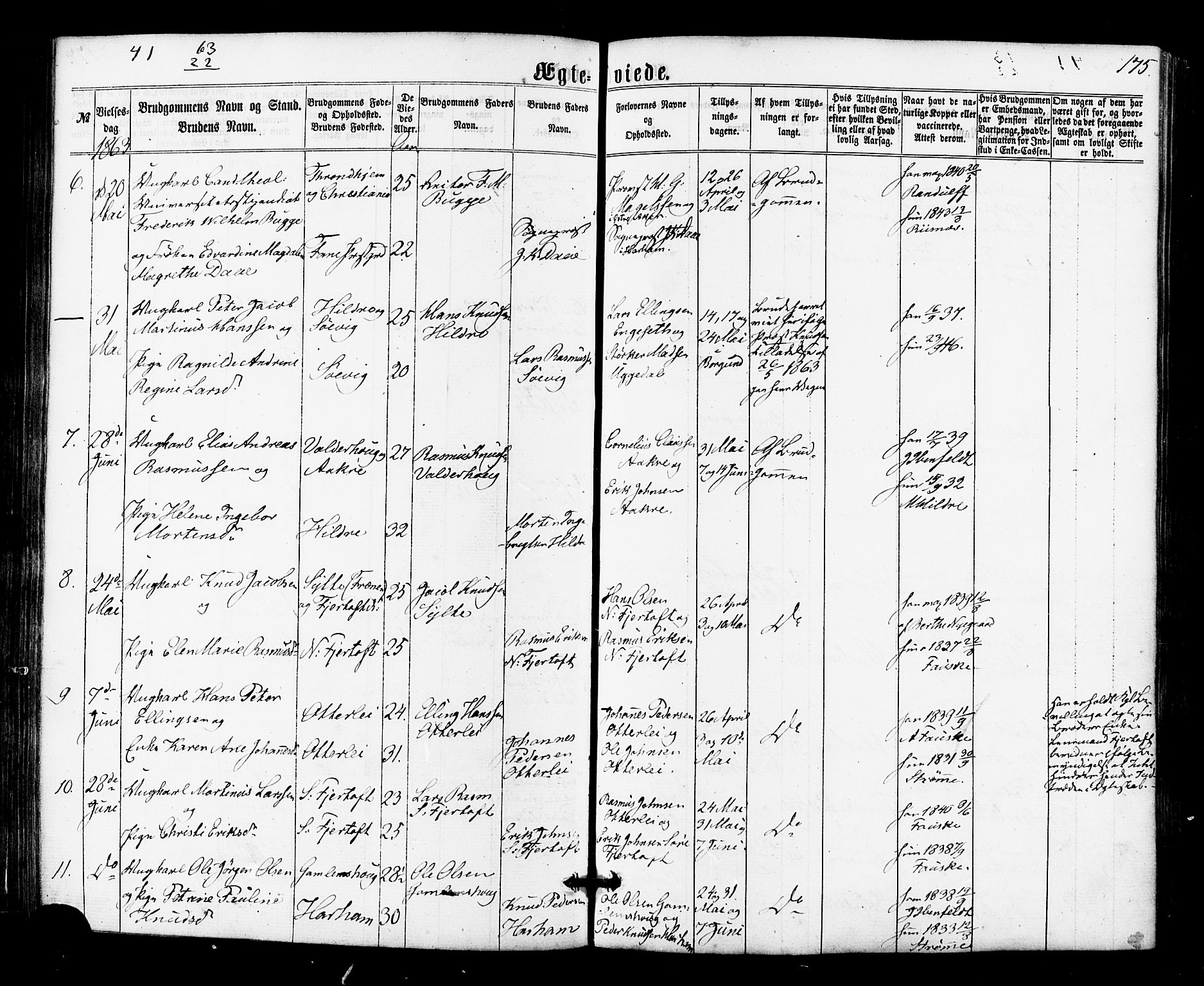 Ministerialprotokoller, klokkerbøker og fødselsregistre - Møre og Romsdal, AV/SAT-A-1454/536/L0498: Parish register (official) no. 536A07, 1862-1875, p. 175