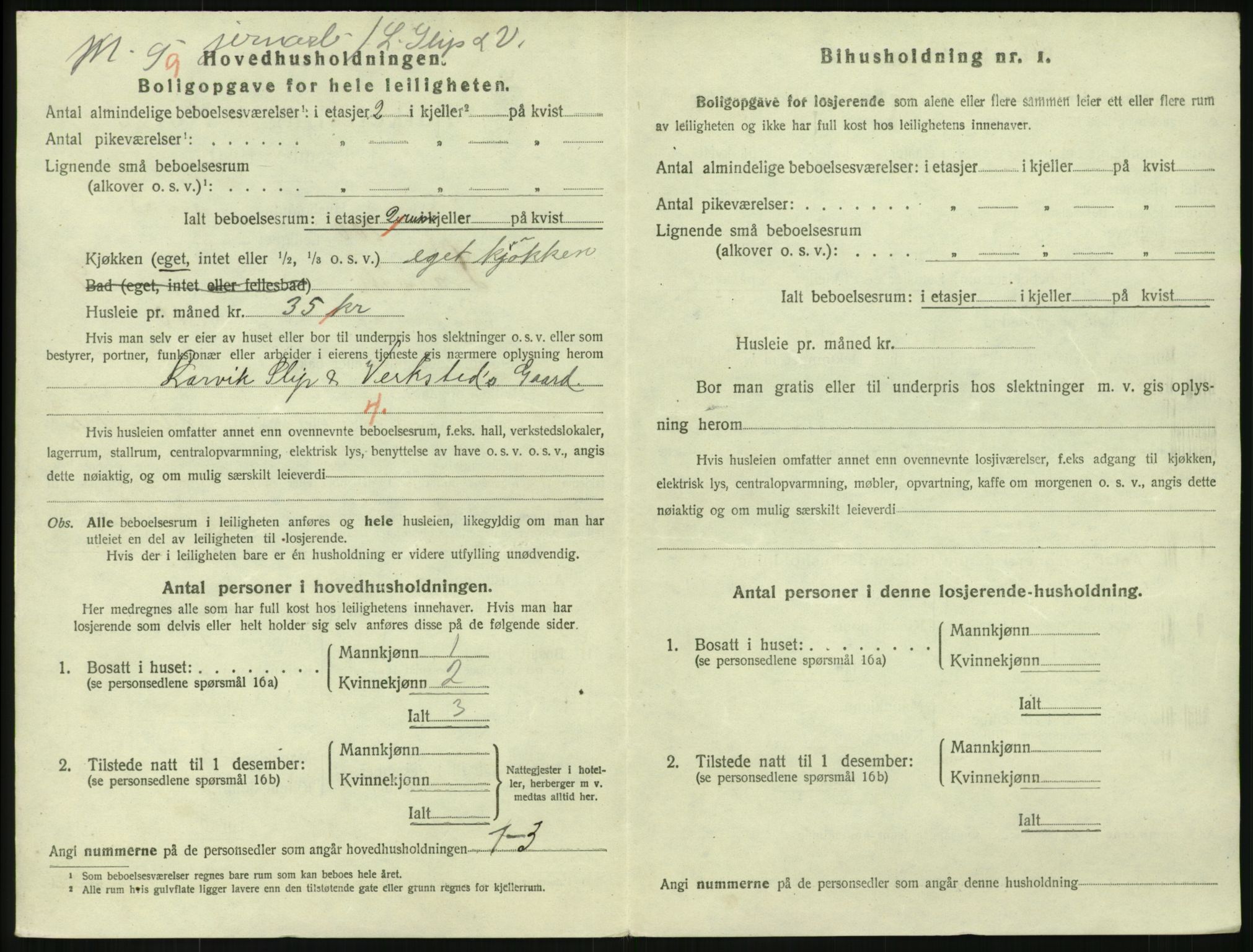 SAKO, 1920 census for Larvik, 1920, p. 7403