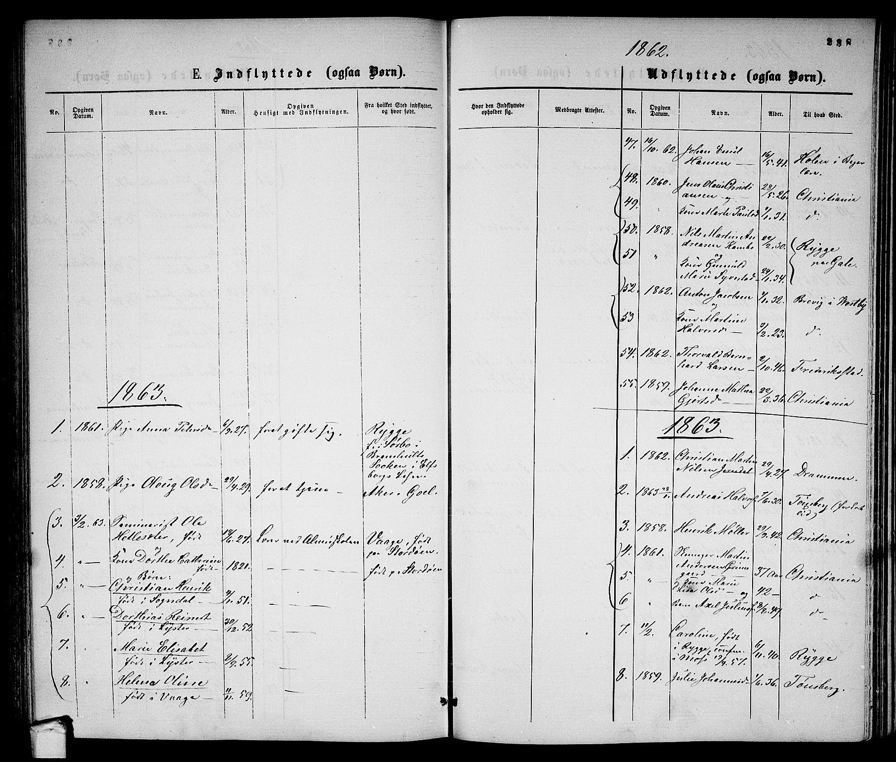 Moss prestekontor Kirkebøker, AV/SAO-A-2003/G/Ga/L0003: Parish register (copy) no. I 3, 1861-1872, p. 238