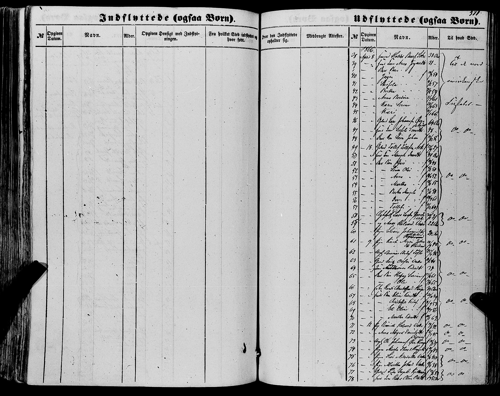 Fjelberg sokneprestembete, AV/SAB-A-75201/H/Haa: Parish register (official) no. A 7, 1851-1867, p. 371