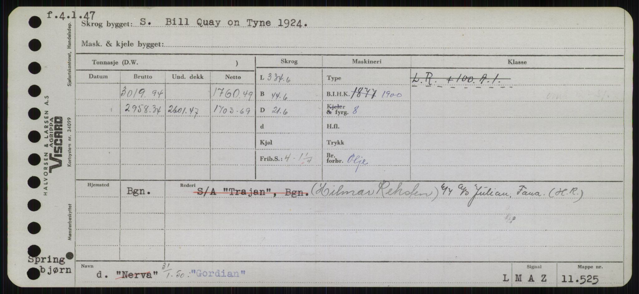 Sjøfartsdirektoratet med forløpere, Skipsmålingen, RA/S-1627/H/Hb/L0002: Fartøy, E-H, p. 239