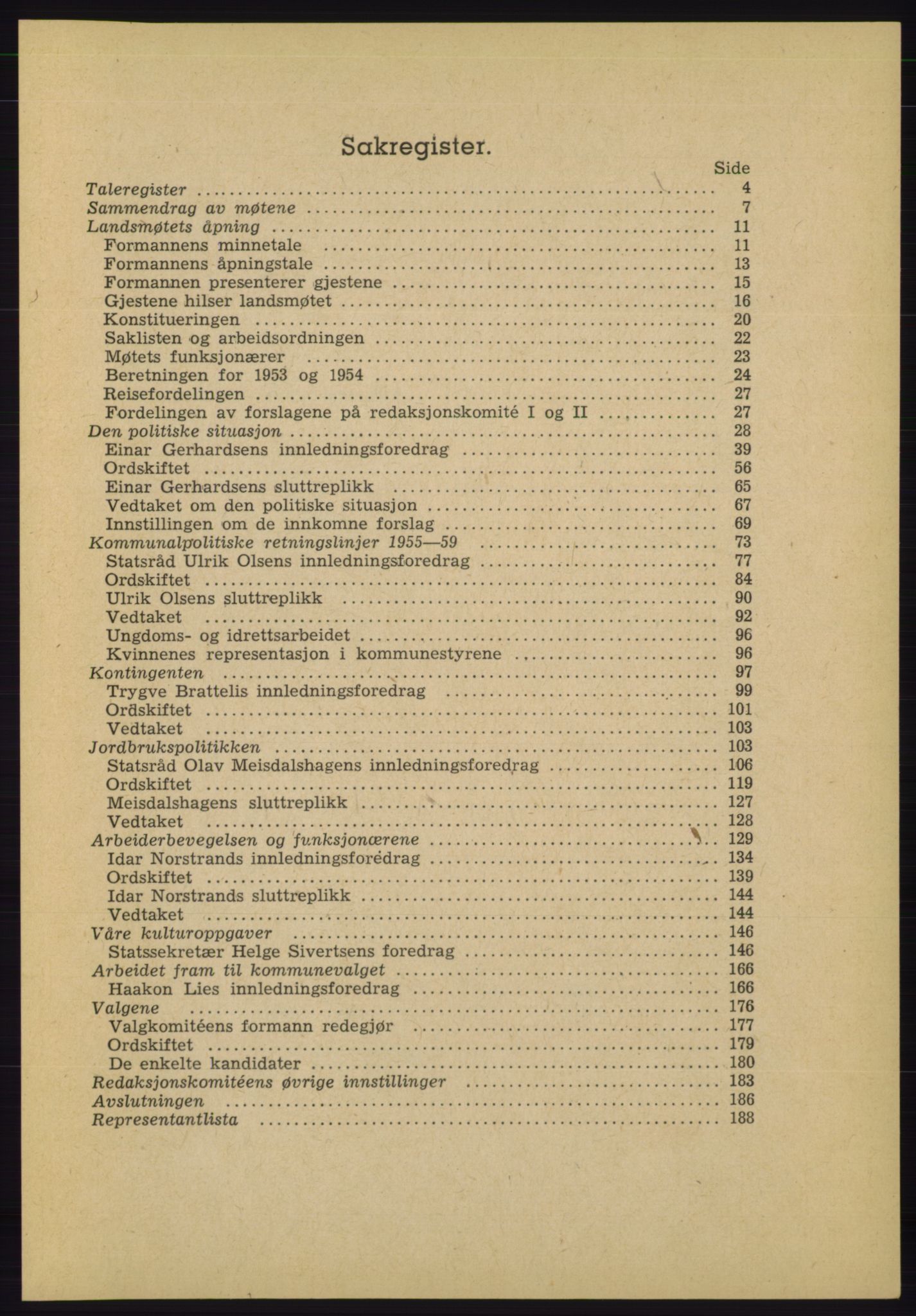 Det norske Arbeiderparti - publikasjoner, AAB/-/-/-: Protokoll over forhandlingene på det 35. ordinære landsmøte 19.-21. mars 1955 i Oslo, 1955