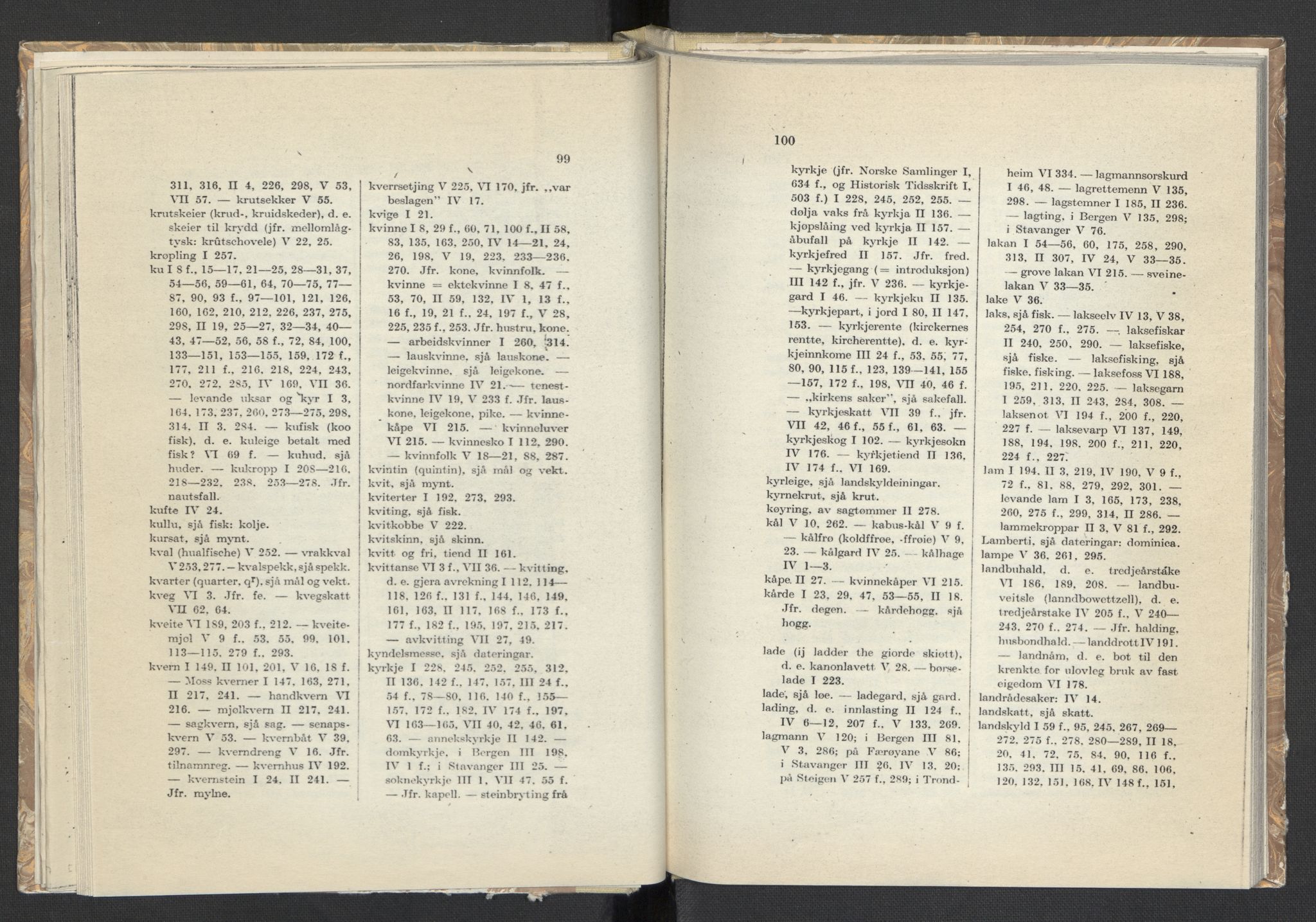 Publikasjoner utgitt av Arkivverket, PUBL/PUBL-001/C/0008: Sakregister, 1548-1567, p. 99-100