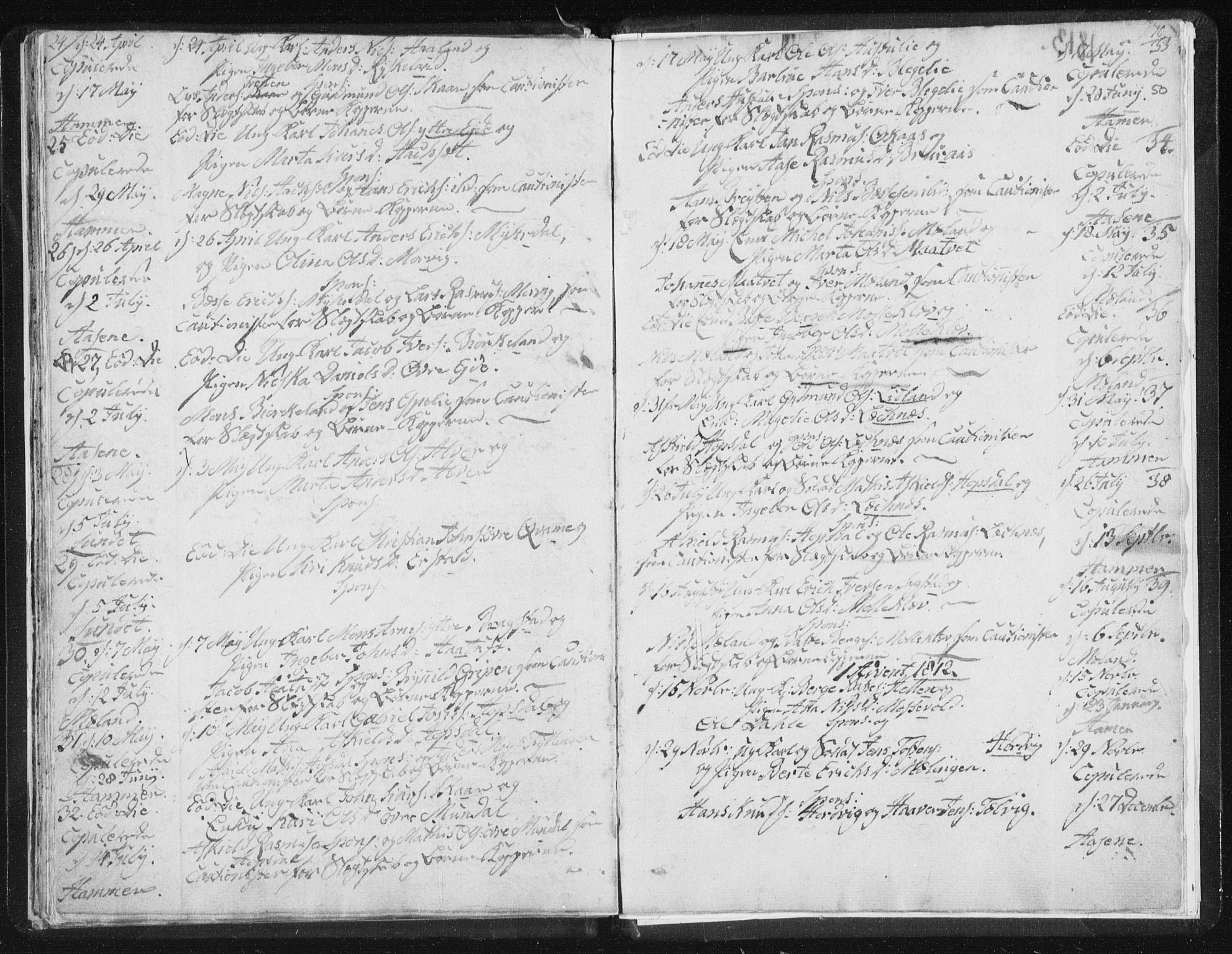 Hamre sokneprestembete, AV/SAB-A-75501/H/Ha/Haa/Haaa/L0009: Parish register (official) no. A 9, 1805-1815, p. 50