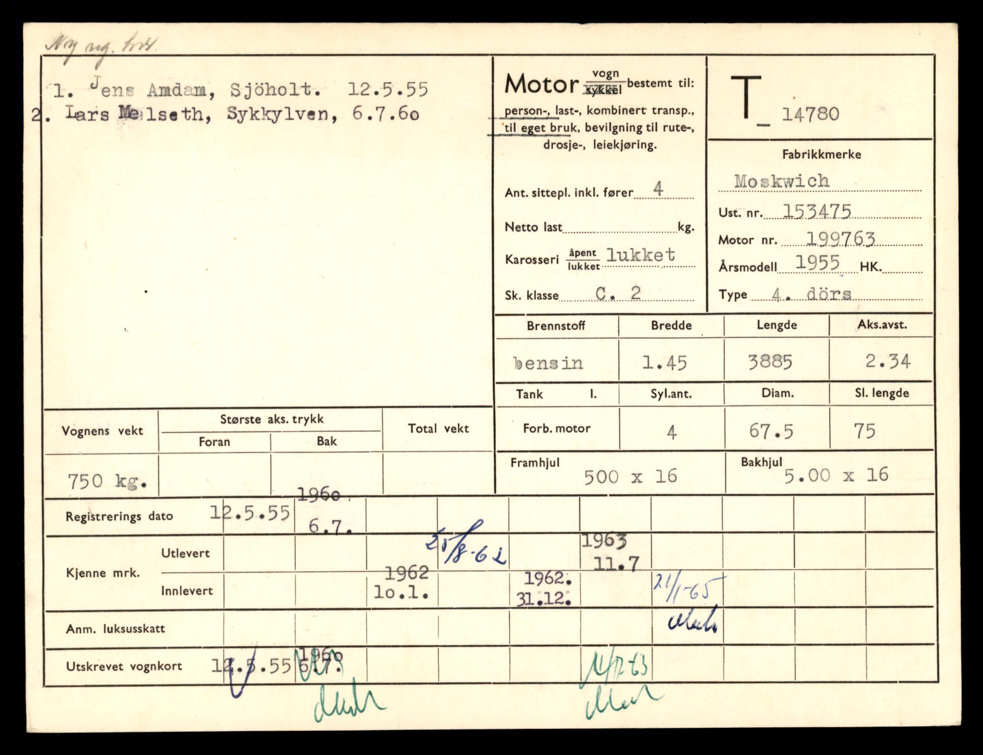 Møre og Romsdal vegkontor - Ålesund trafikkstasjon, AV/SAT-A-4099/F/Fe/L0048: Registreringskort for kjøretøy T 14721 - T 14863, 1927-1998, p. 1244