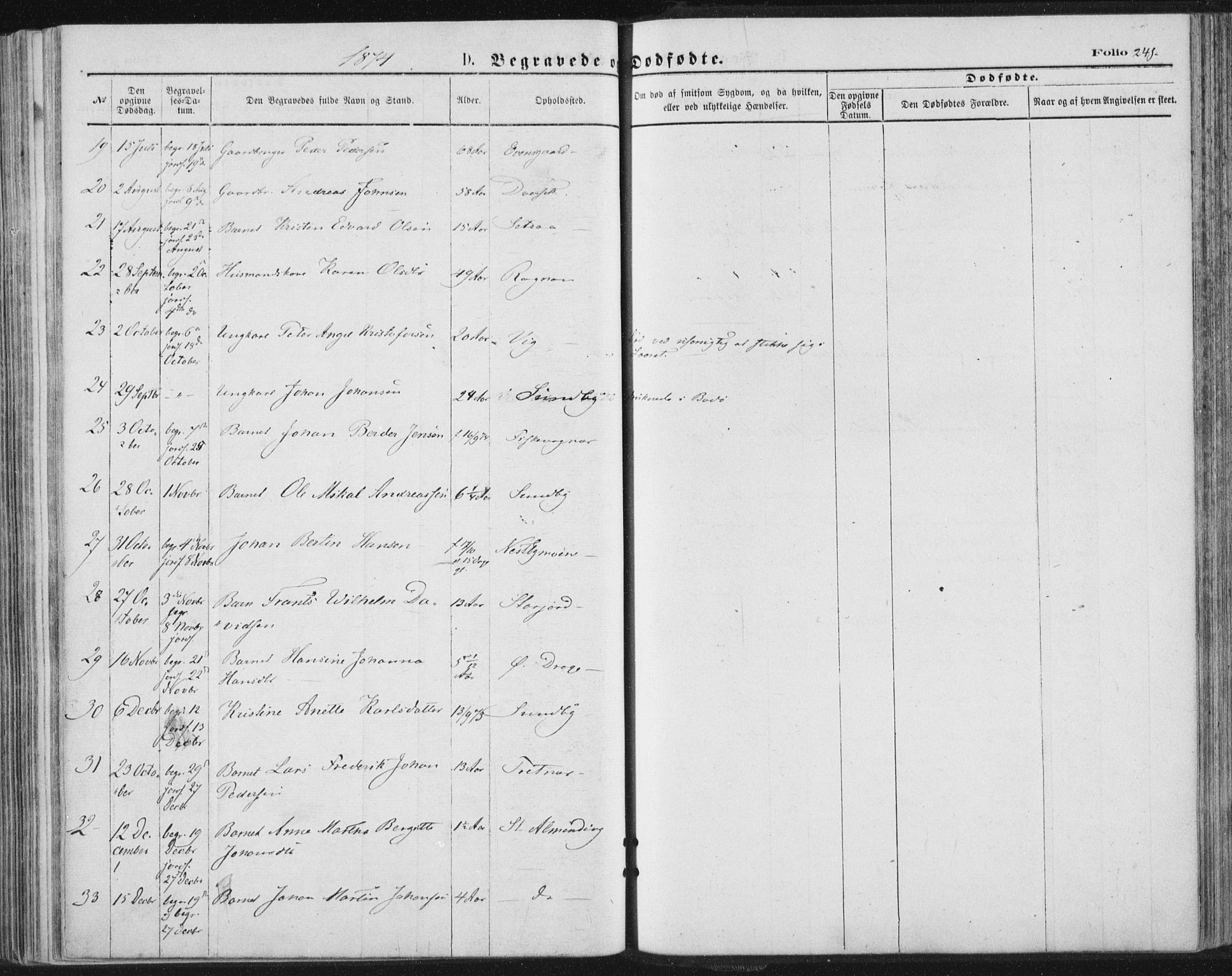 Ministerialprotokoller, klokkerbøker og fødselsregistre - Nordland, SAT/A-1459/847/L0668: Parish register (official) no. 847A08, 1872-1886, p. 241