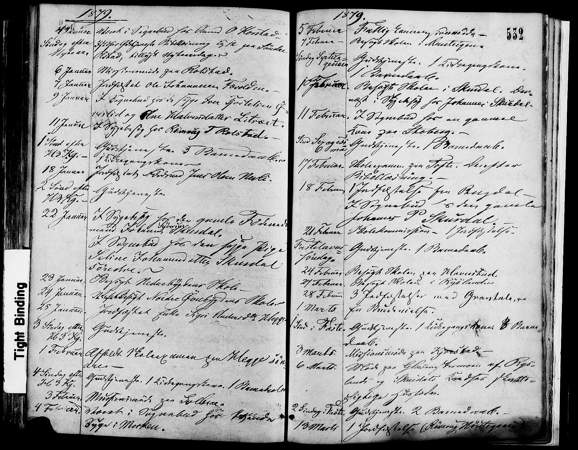 Sør-Fron prestekontor, AV/SAH-PREST-010/H/Ha/Haa/L0002: Parish register (official) no. 2, 1864-1880, p. 532
