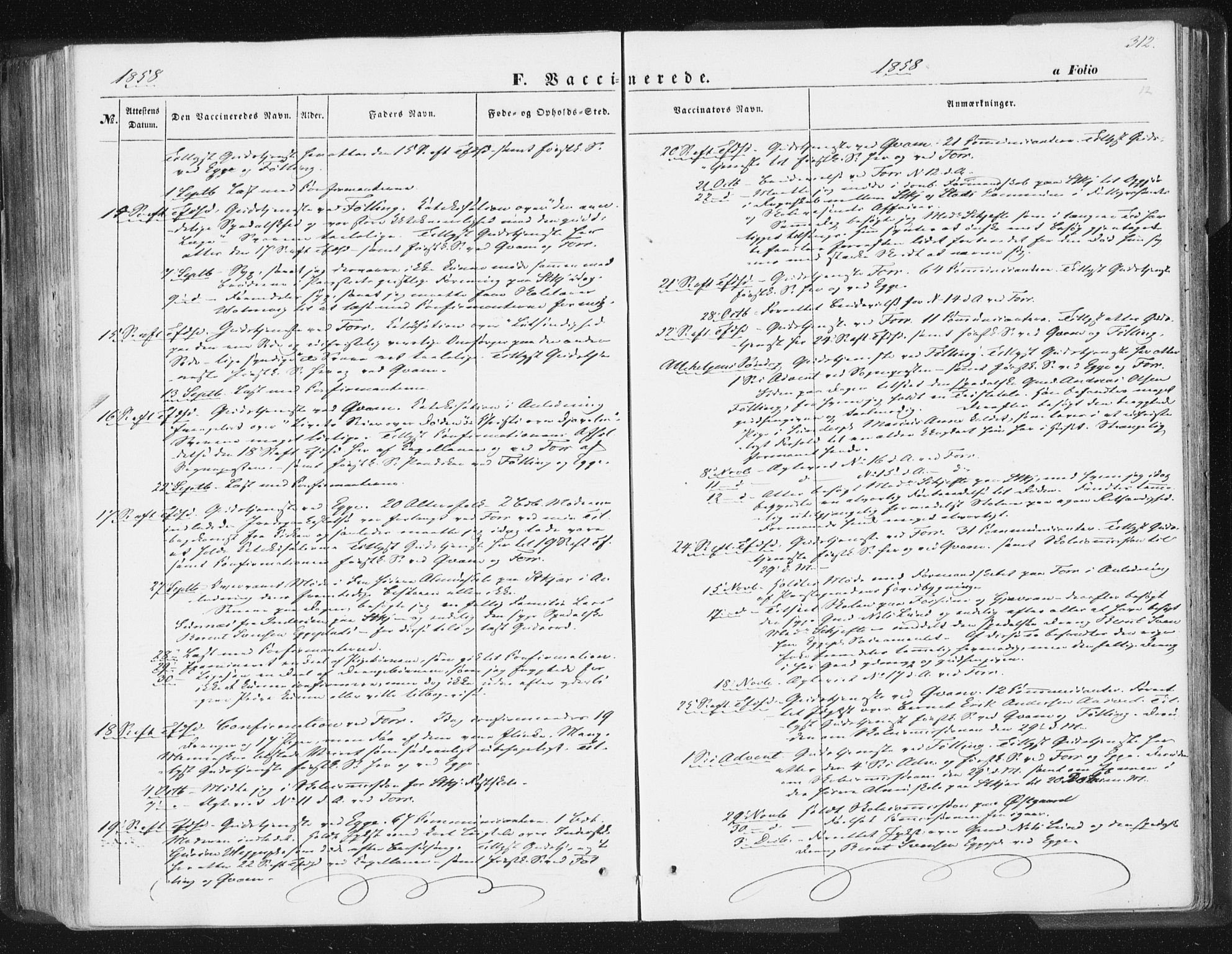 Ministerialprotokoller, klokkerbøker og fødselsregistre - Nord-Trøndelag, SAT/A-1458/746/L0446: Parish register (official) no. 746A05, 1846-1859, p. 312