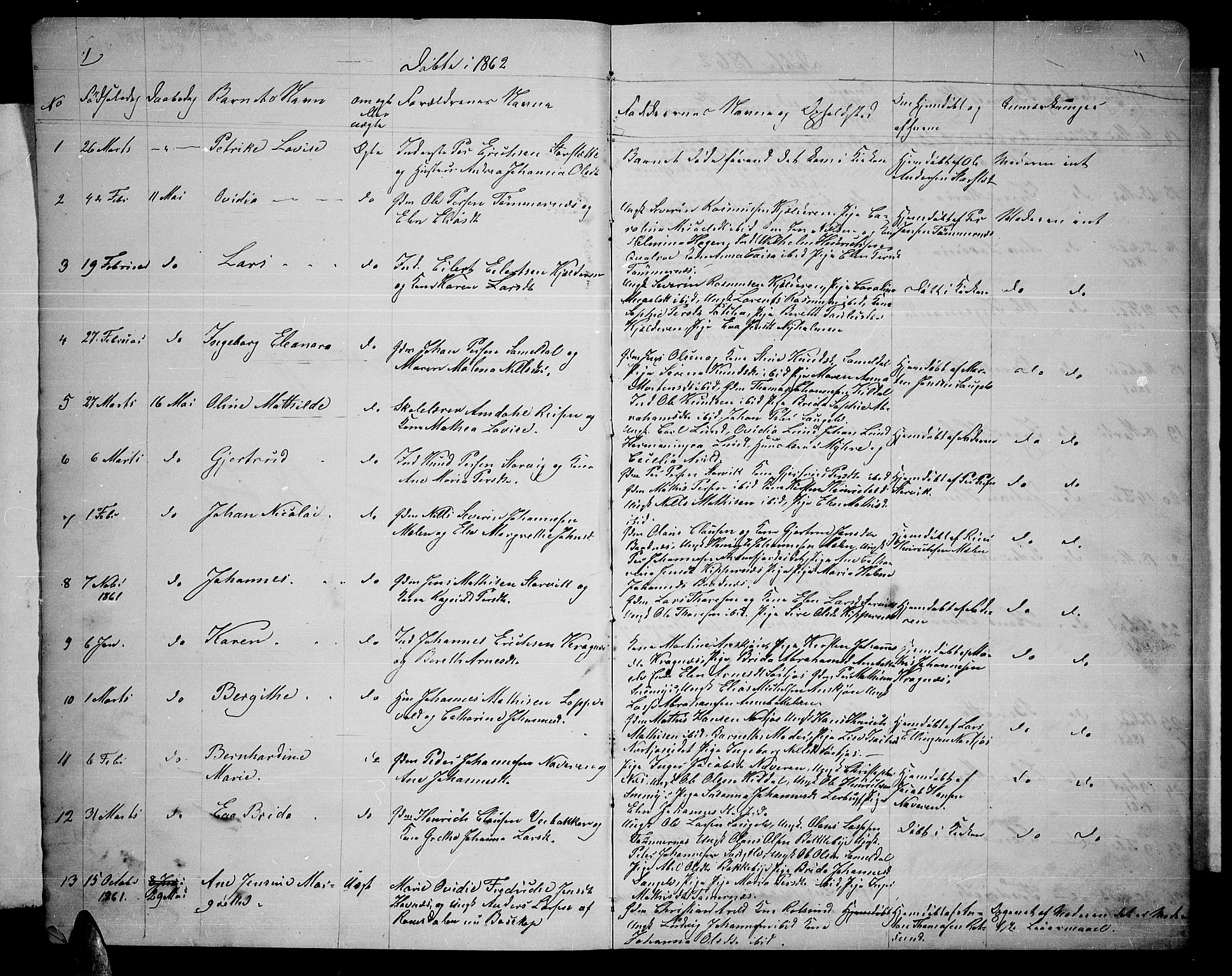 Skjervøy sokneprestkontor, SATØ/S-1300/H/Ha/Hab/L0004klokker: Parish register (copy) no. 4, 1862-1870, p. 1