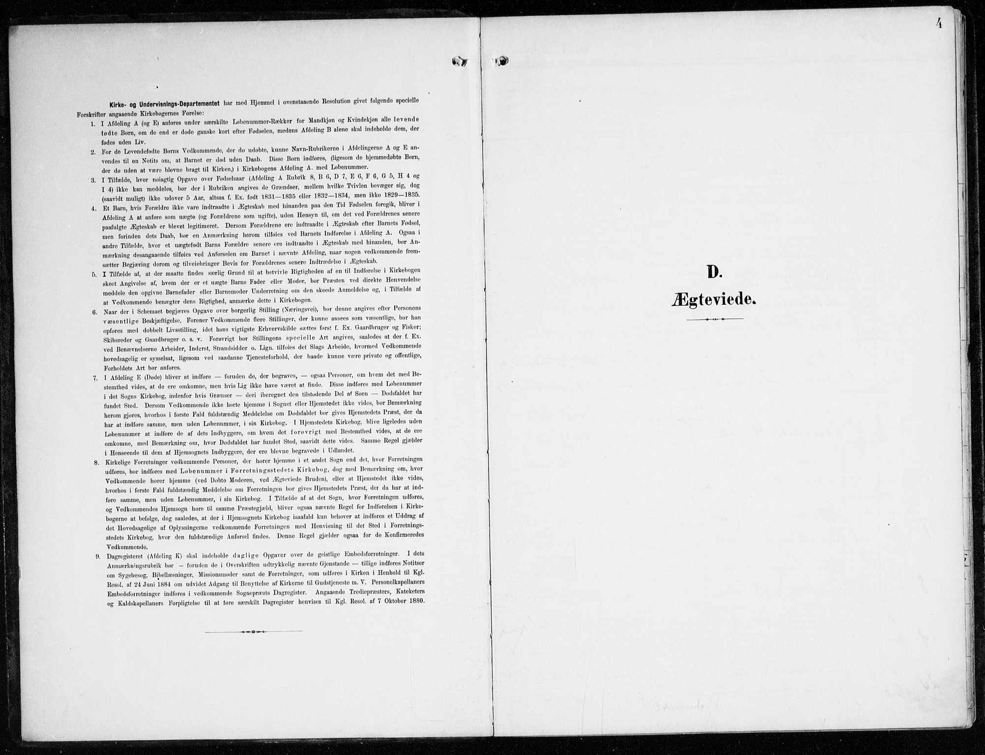 Korskirken sokneprestembete, AV/SAB-A-76101/H/Haa/L0038: Parish register (official) no. D 5, 1904-1919, p. 4