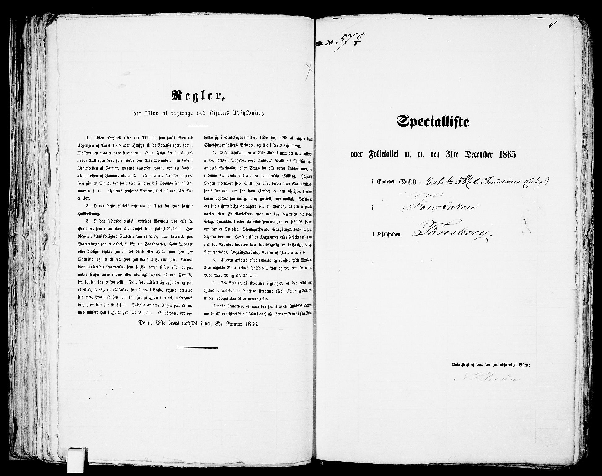 RA, 1865 census for Tønsberg, 1865, p. 132