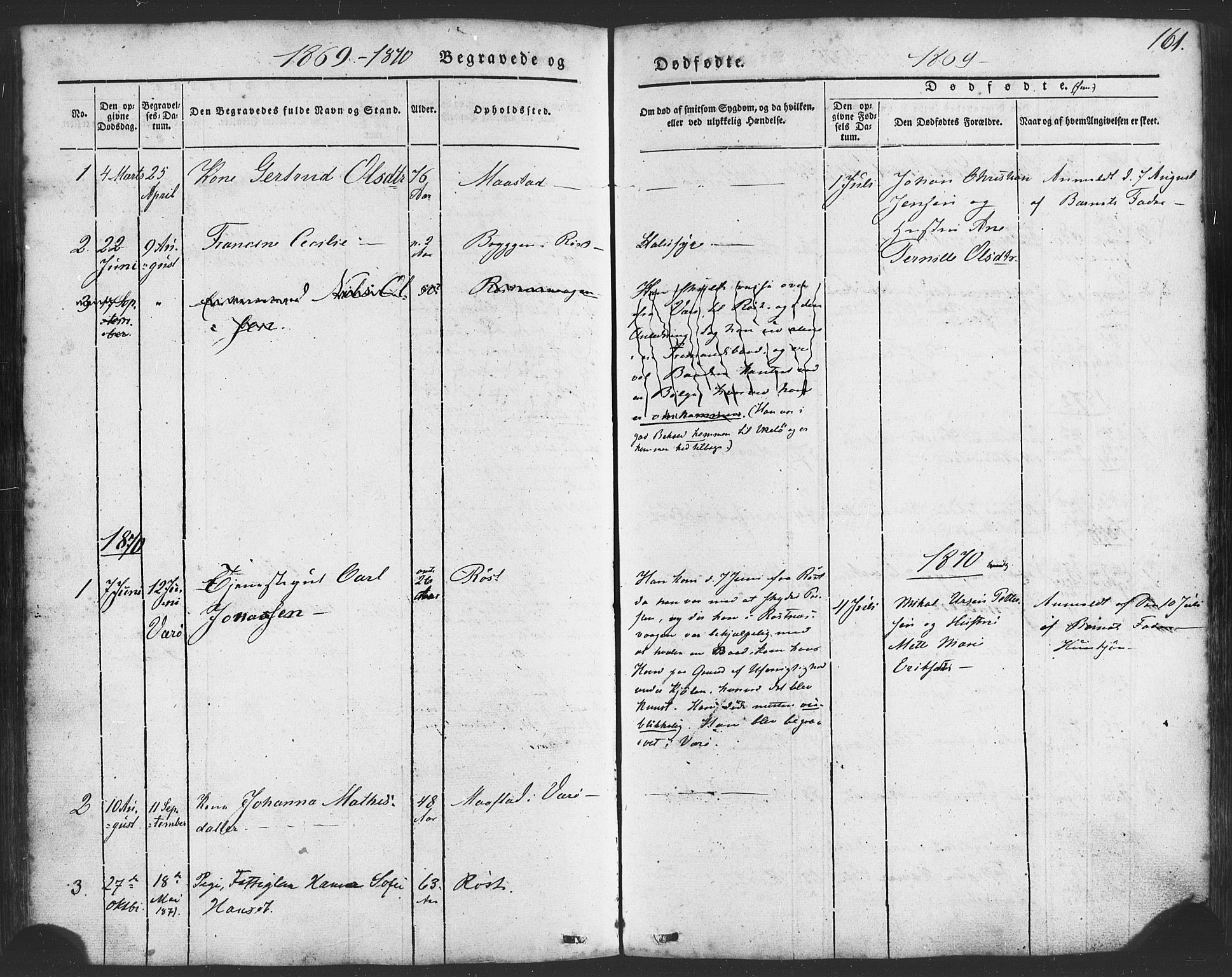 Ministerialprotokoller, klokkerbøker og fødselsregistre - Nordland, AV/SAT-A-1459/807/L0121: Parish register (official) no. 807A04, 1846-1879, p. 161