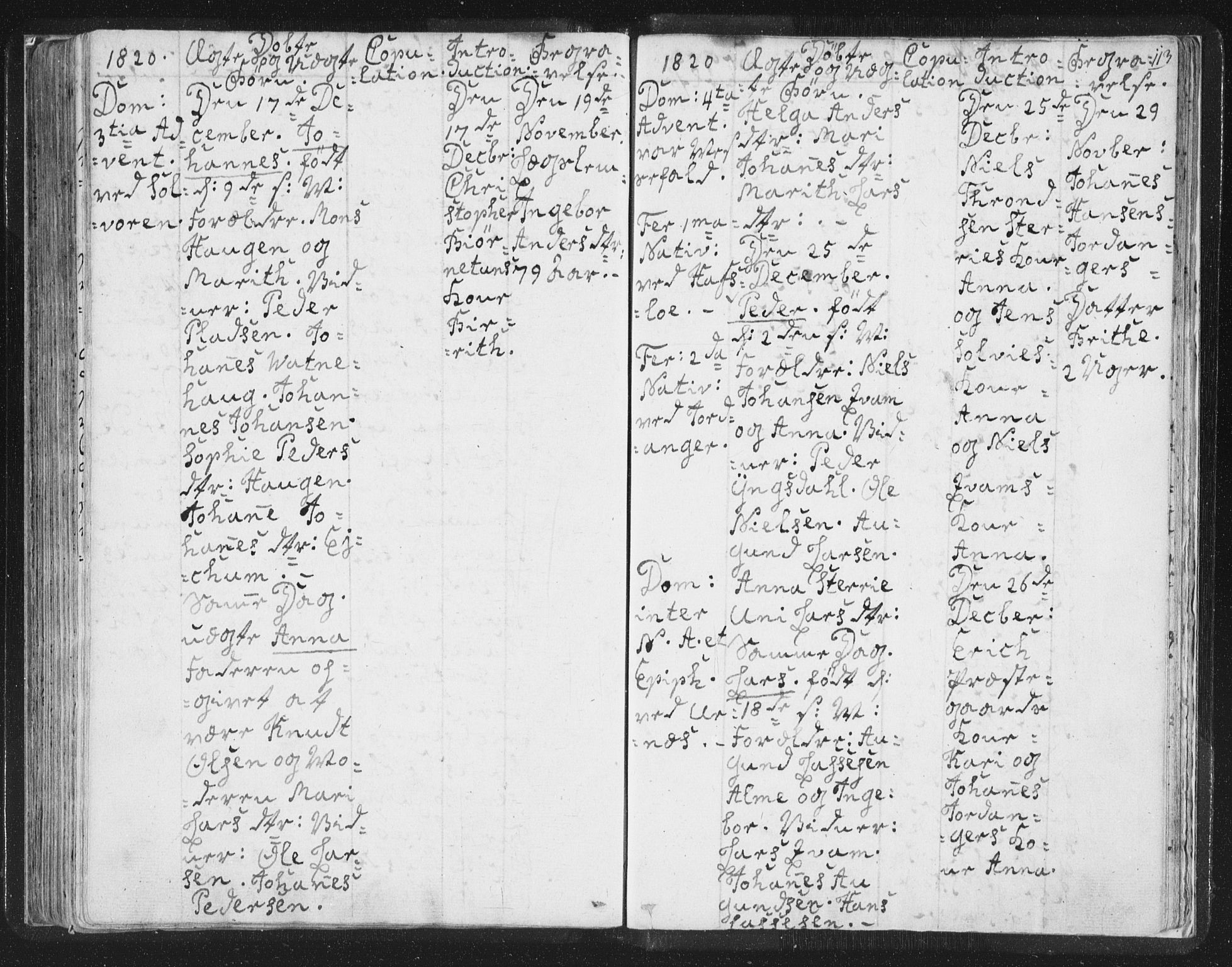 Hafslo sokneprestembete, AV/SAB-A-80301/H/Haa/Haaa/L0003: Parish register (official) no. A 3, 1807-1821, p. 113