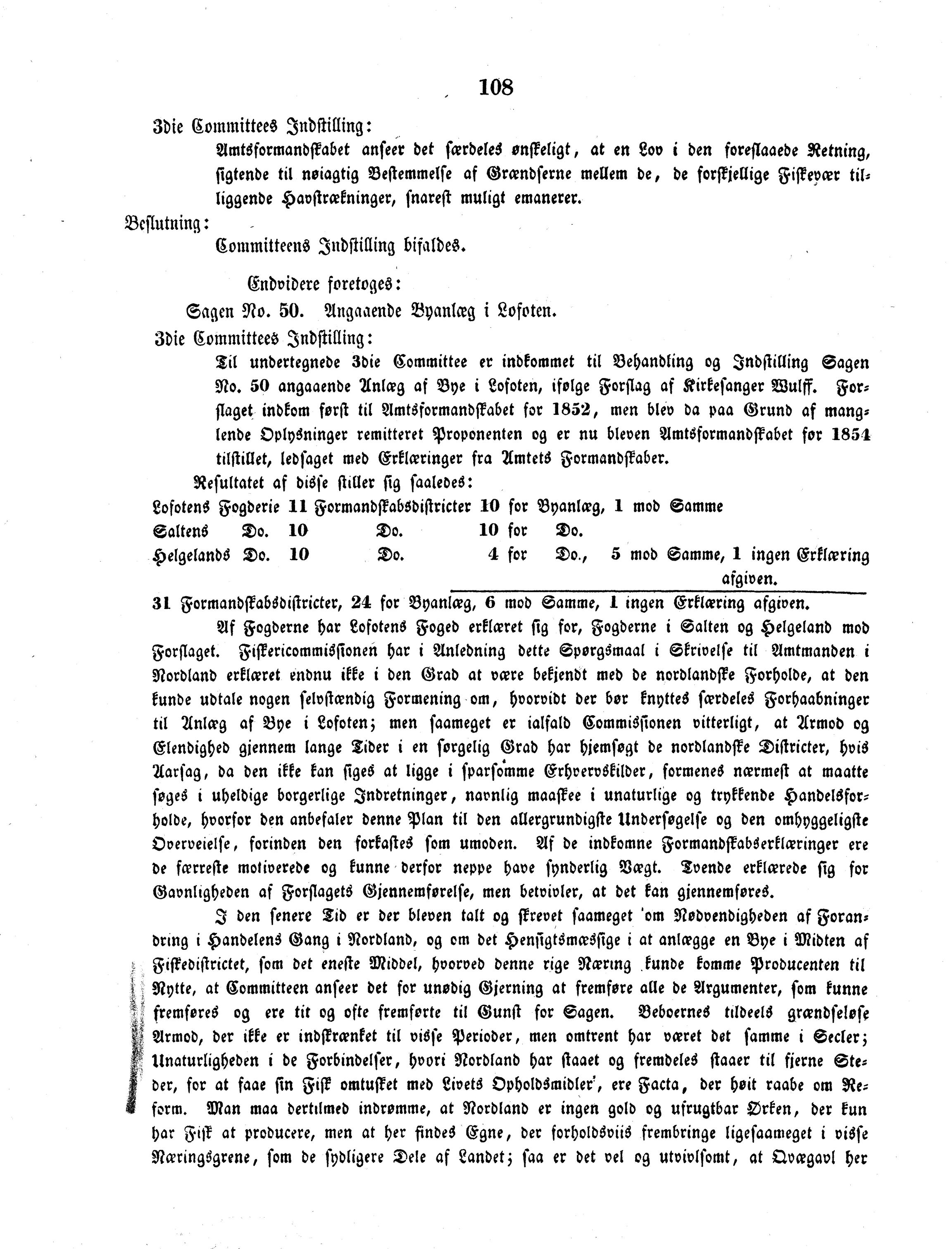 Nordland Fylkeskommune. Fylkestinget, AIN/NFK-17/176/A/Ac/L0003: Fylkestingsforhandlinger 1850-1860, 1850-1860