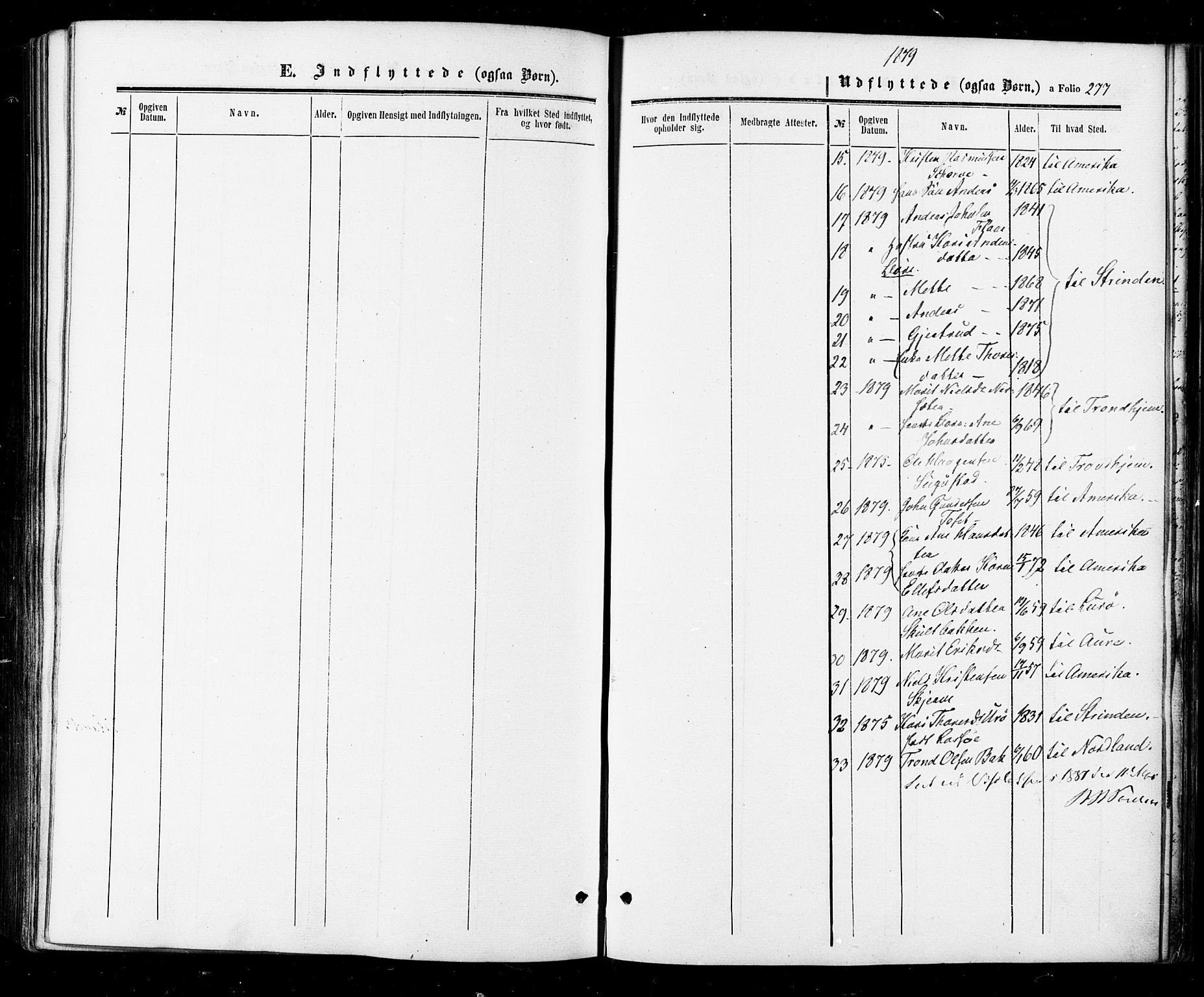 Ministerialprotokoller, klokkerbøker og fødselsregistre - Sør-Trøndelag, SAT/A-1456/674/L0870: Parish register (official) no. 674A02, 1861-1879, p. 277