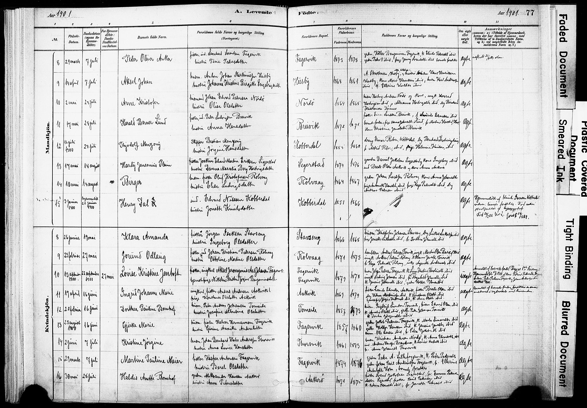 Ministerialprotokoller, klokkerbøker og fødselsregistre - Nordland, AV/SAT-A-1459/835/L0525: Parish register (official) no. 835A03I, 1881-1910, p. 77