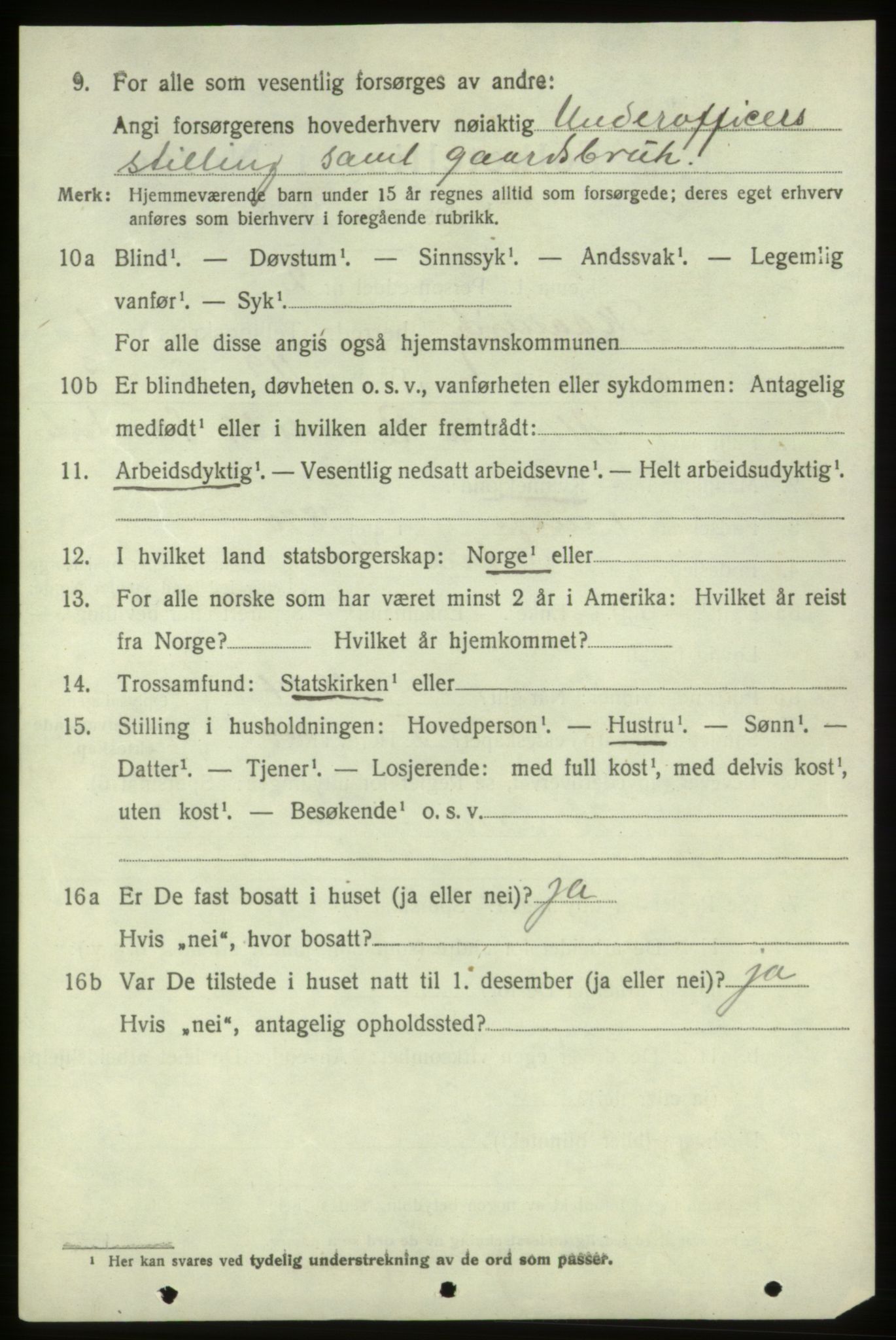 SAB, 1920 census for Skånevik, 1920, p. 2284