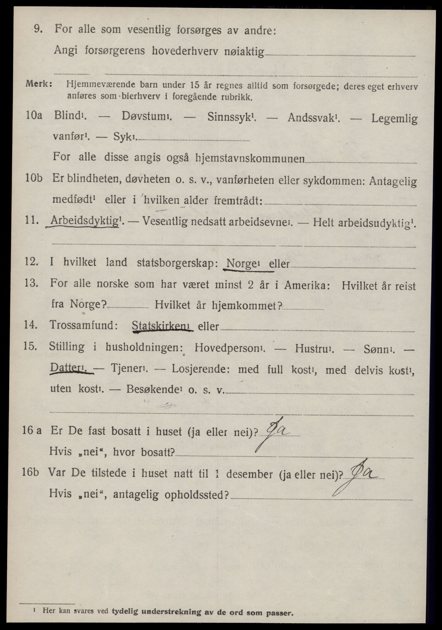 SAT, 1920 census for Brattvær, 1920, p. 2633