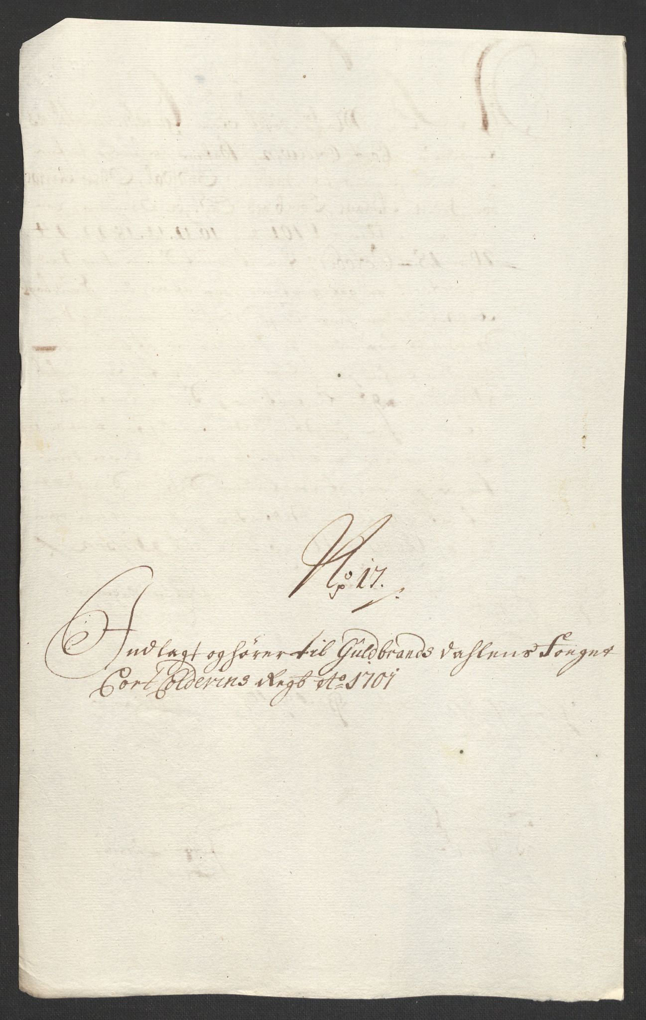Rentekammeret inntil 1814, Reviderte regnskaper, Fogderegnskap, RA/EA-4092/R17/L1174: Fogderegnskap Gudbrandsdal, 1701, p. 147