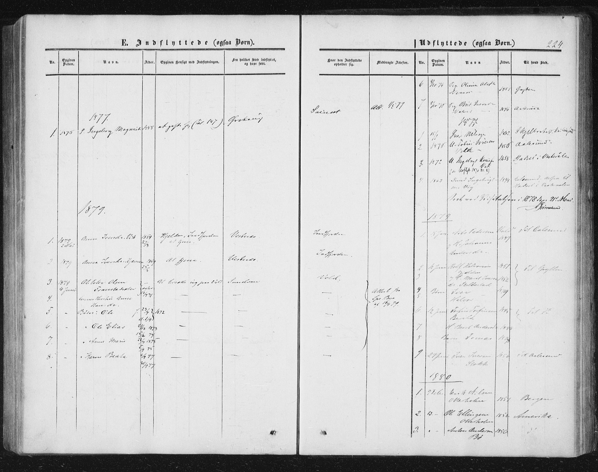 Ministerialprotokoller, klokkerbøker og fødselsregistre - Møre og Romsdal, AV/SAT-A-1454/543/L0562: Parish register (official) no. 543A02, 1854-1884, p. 224