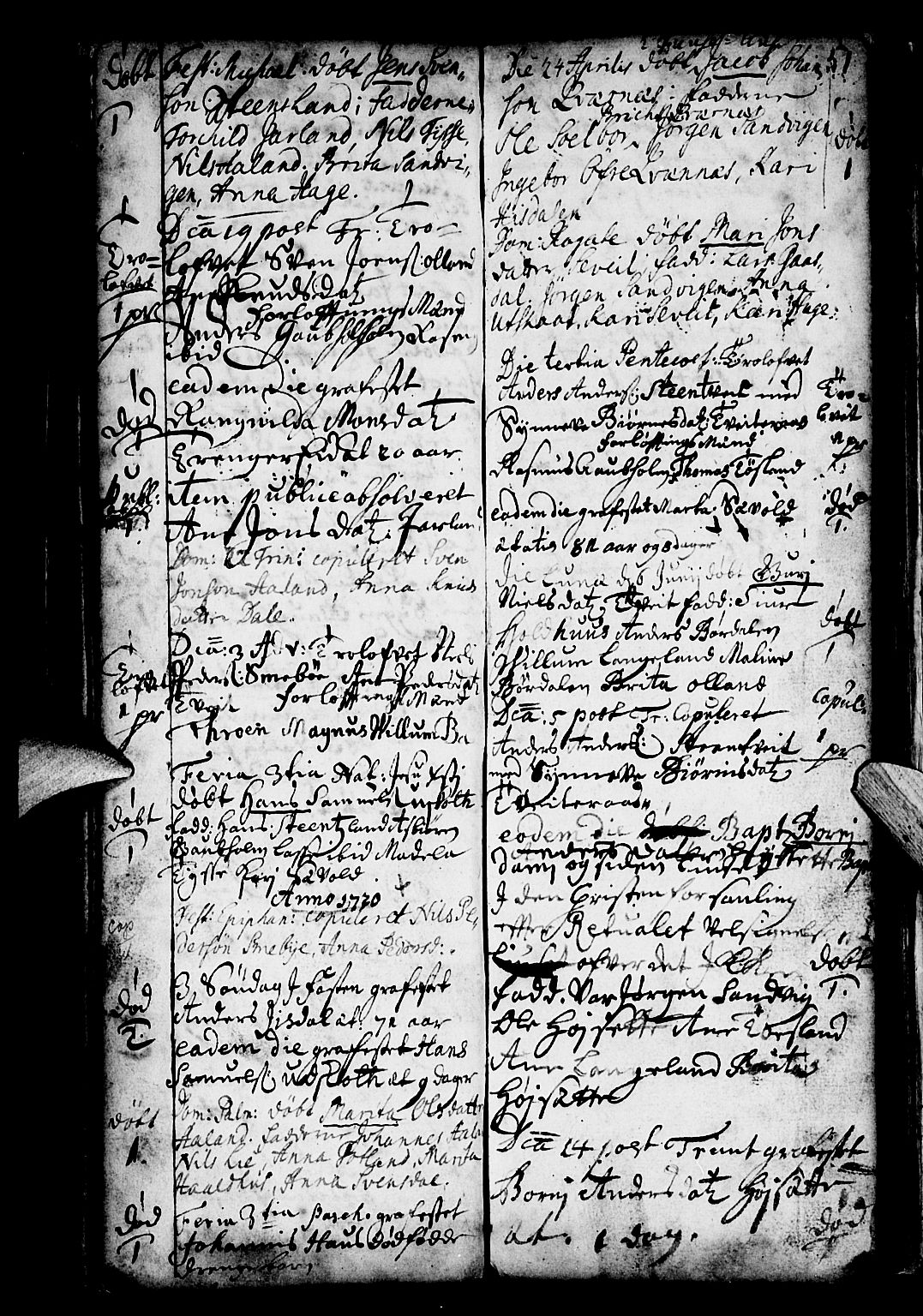 Os sokneprestembete, AV/SAB-A-99929: Parish register (official) no. A 4, 1669-1760, p. 51