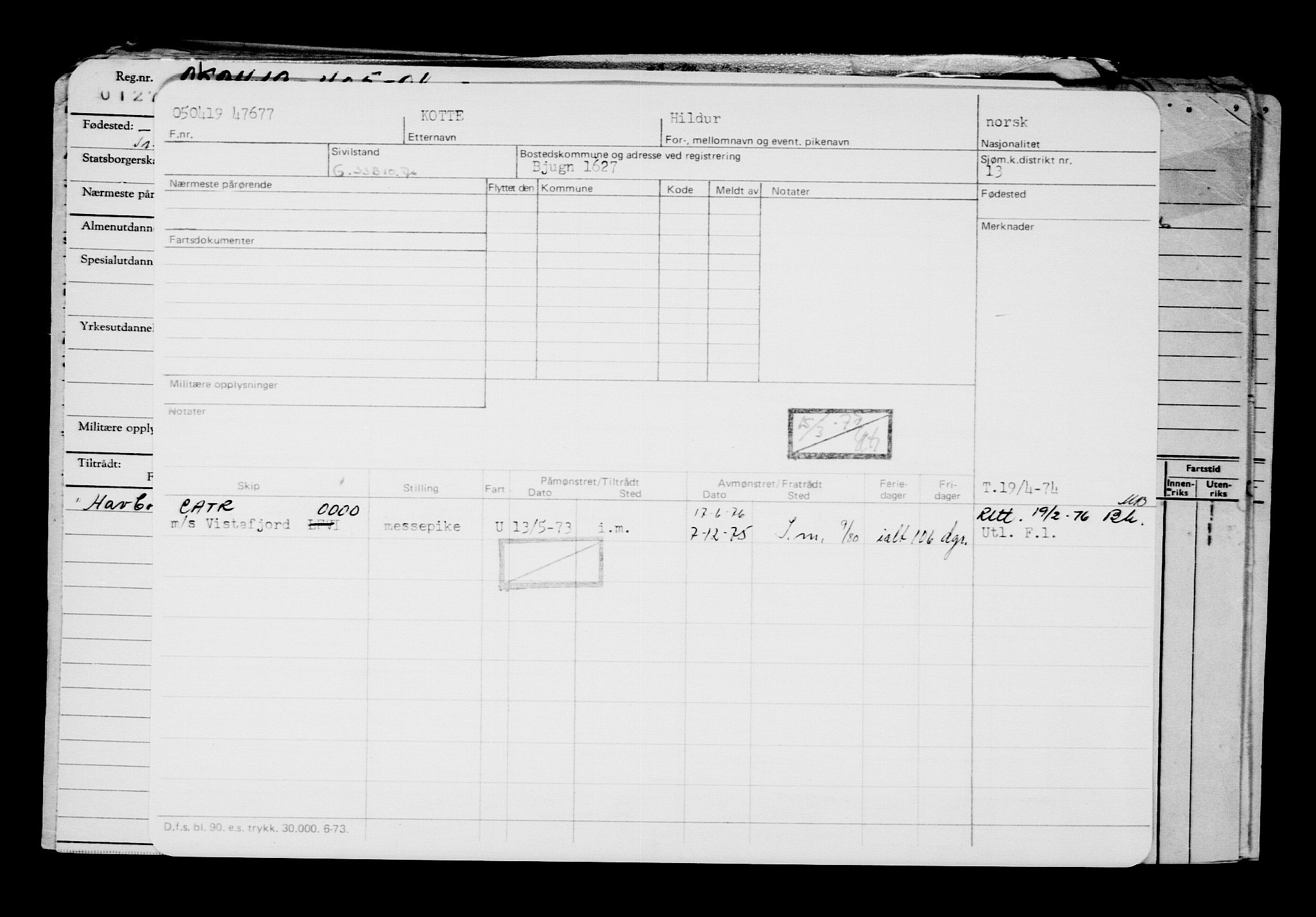 Direktoratet for sjømenn, AV/RA-S-3545/G/Gb/L0167: Hovedkort, 1919, p. 579