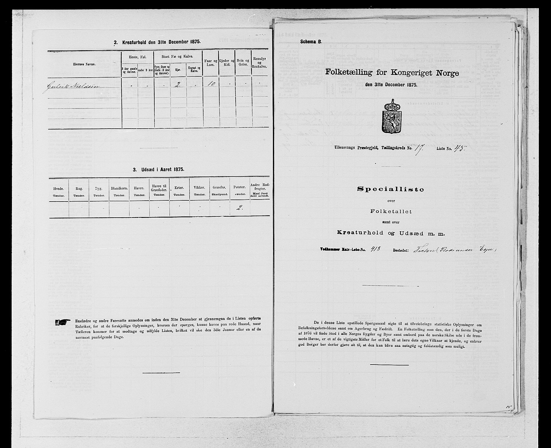 SAB, 1875 census for 1230P Ullensvang, 1875, p. 1835