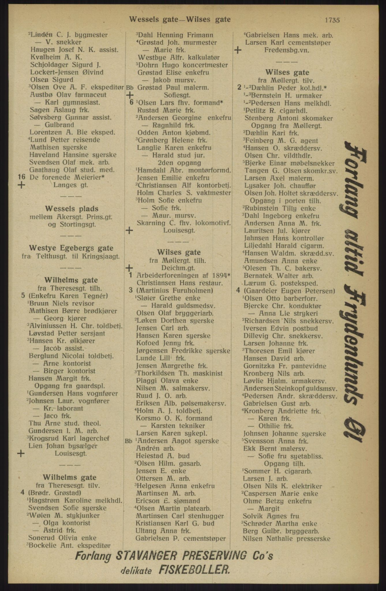 Kristiania/Oslo adressebok, PUBL/-, 1914, p. 1735