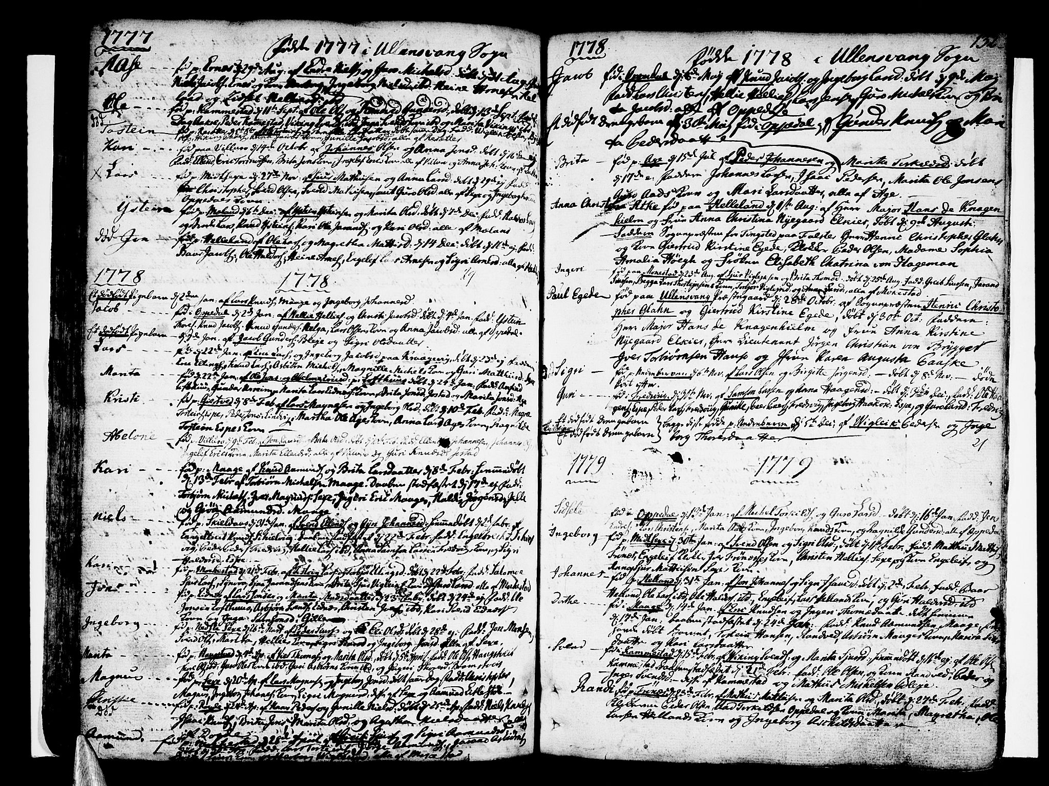 Ullensvang sokneprestembete, AV/SAB-A-78701/H/Haa: Parish register (official) no. A 6 /1, 1758-1788, p. 132