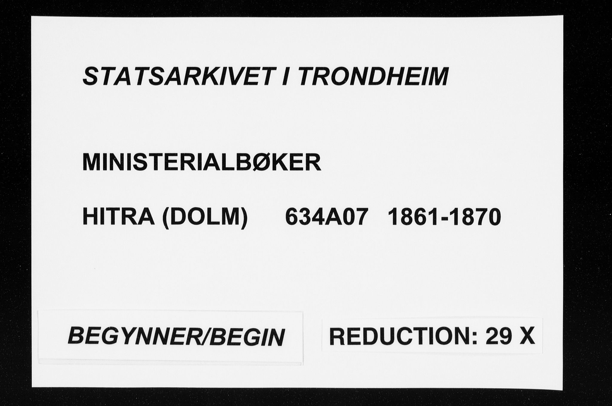 Ministerialprotokoller, klokkerbøker og fødselsregistre - Sør-Trøndelag, SAT/A-1456/634/L0531: Parish register (official) no. 634A07, 1861-1870
