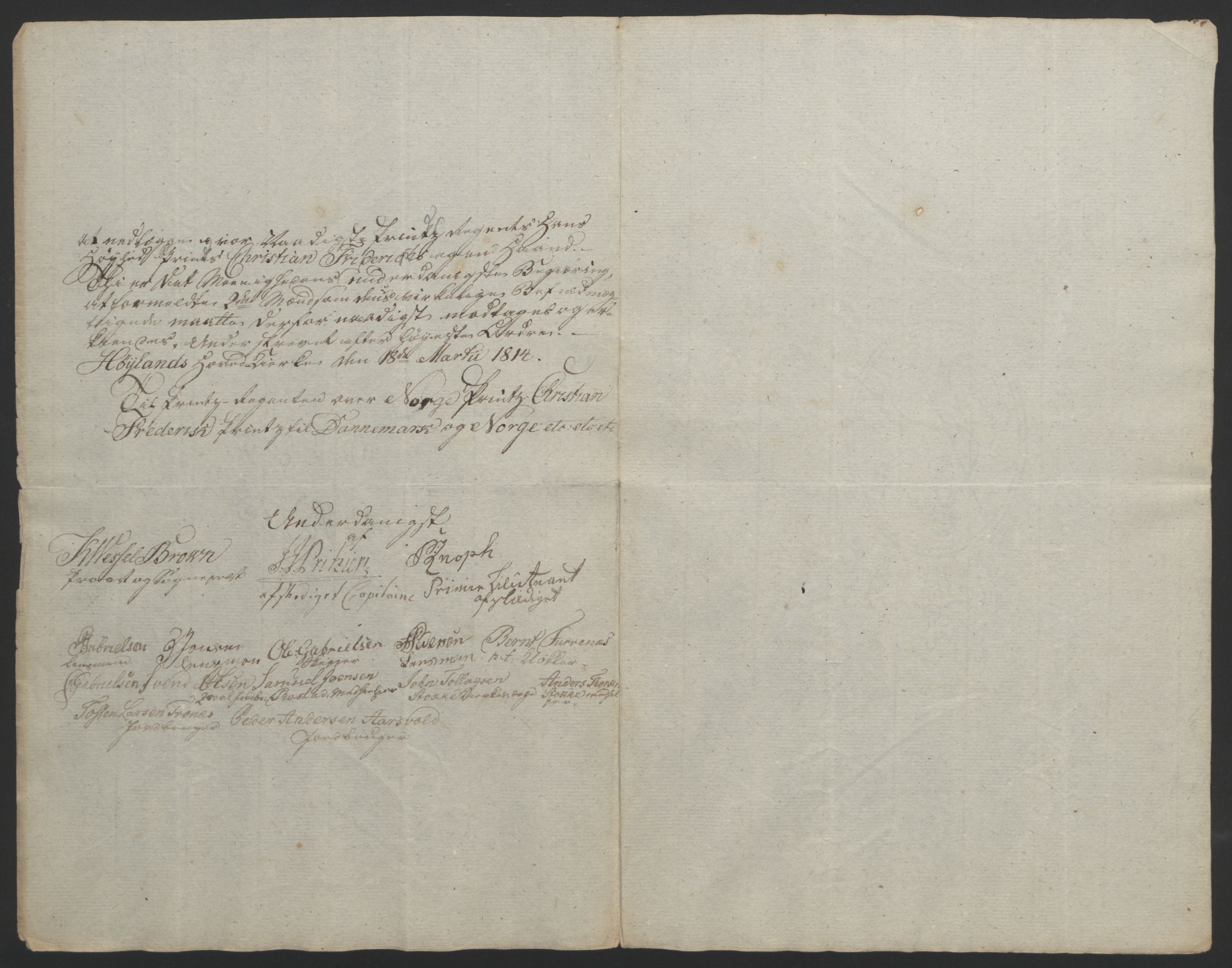 Statsrådssekretariatet, RA/S-1001/D/Db/L0008: Fullmakter for Eidsvollsrepresentantene i 1814. , 1814, p. 230