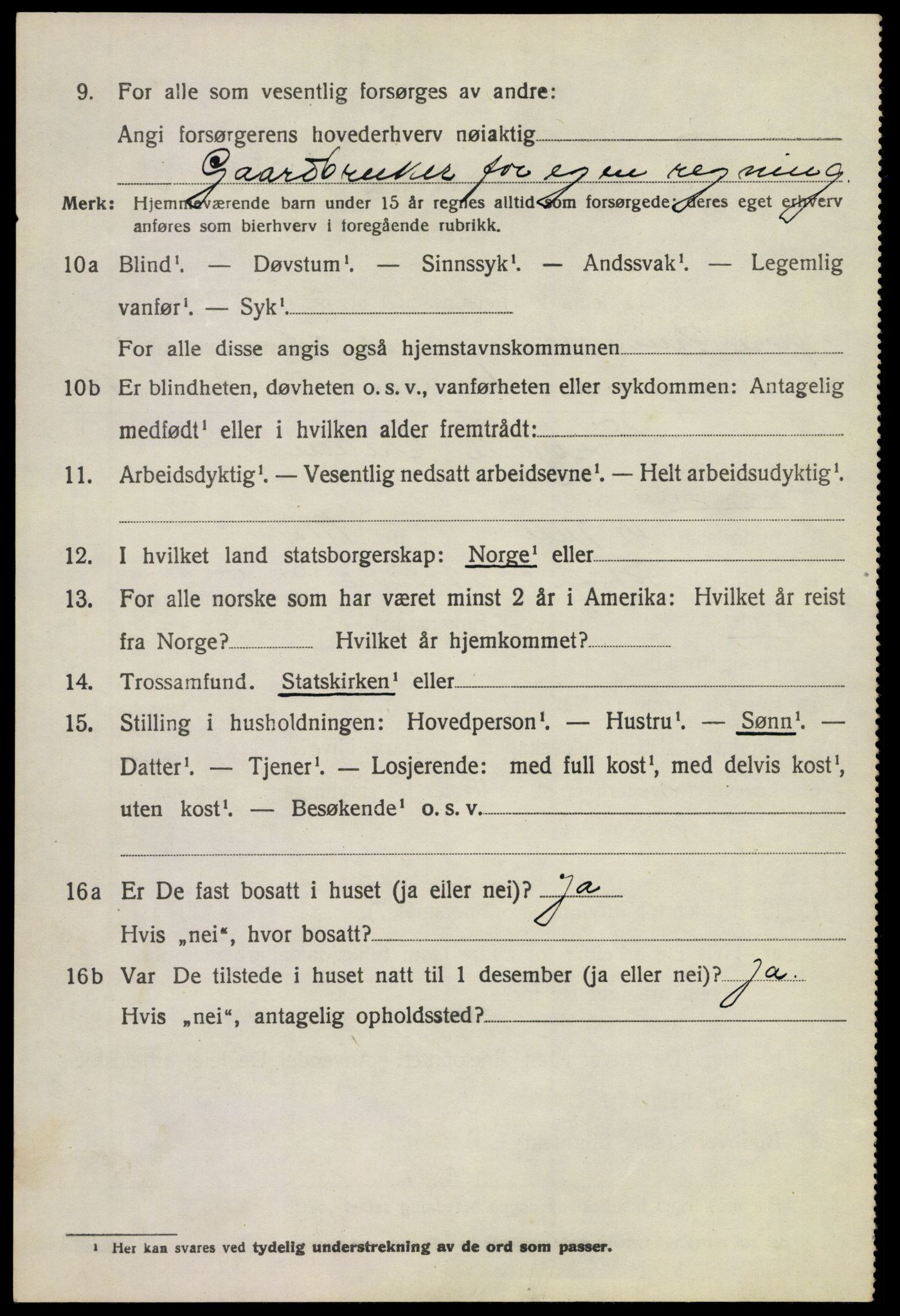 SAKO, 1920 census for Øvre Sandsvær, 1920, p. 2843