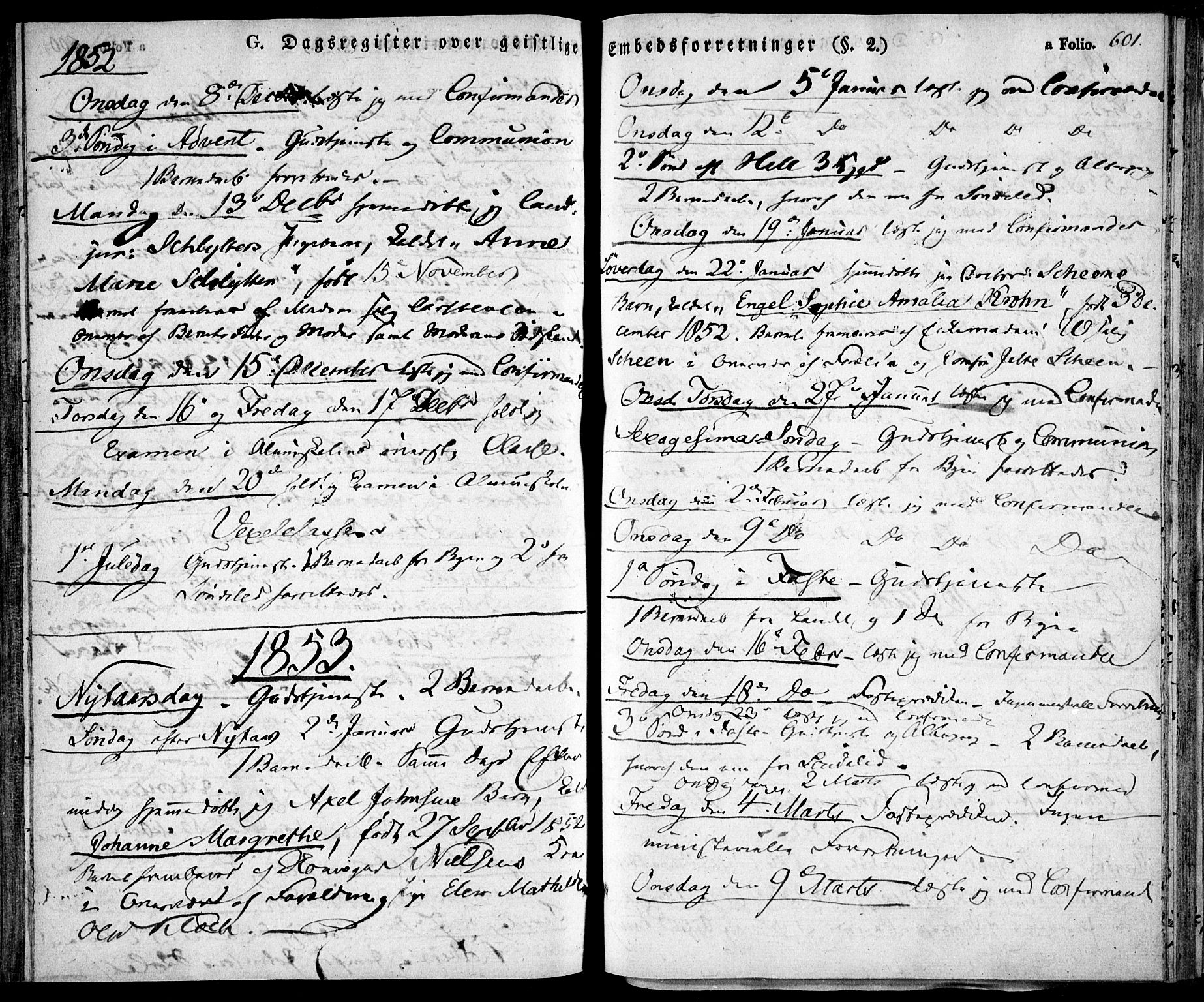 Risør sokneprestkontor, AV/SAK-1111-0035/F/Fa/L0003: Parish register (official) no. A 3, 1838-1864, p. 601