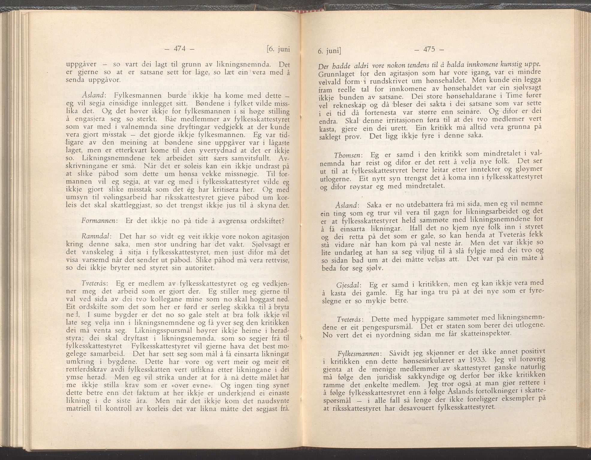 Rogaland fylkeskommune - Fylkesrådmannen , IKAR/A-900/A/Aa/Aaa/L0054: Møtebok , 1935, p. 474-475