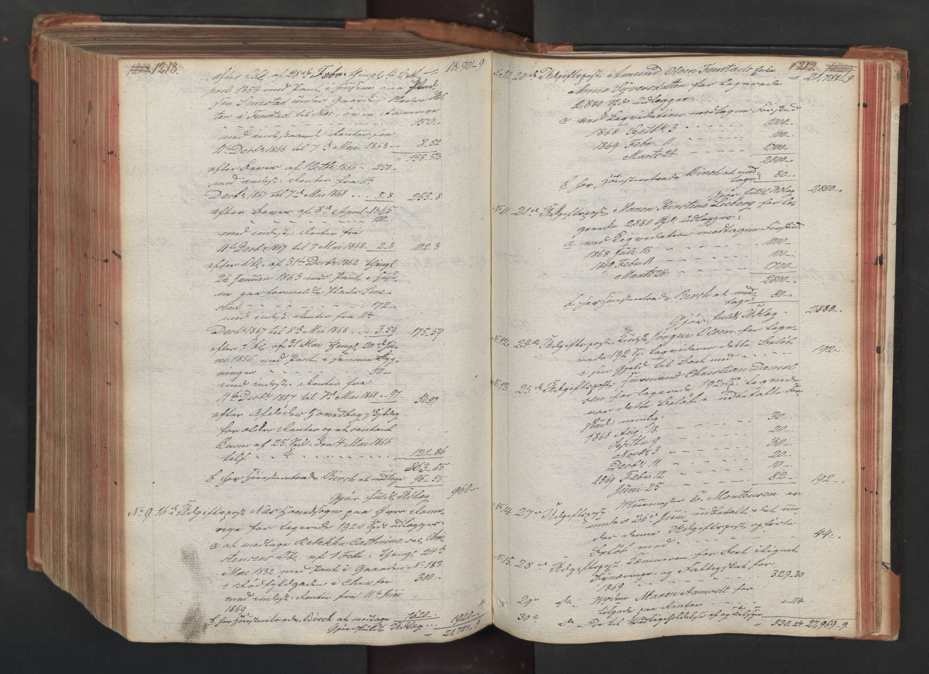 Oslo skifterett, AV/SAO-A-10383/H/Ha/L0016: Skifteprotokoll, 1814-1869, p. 1218-1219