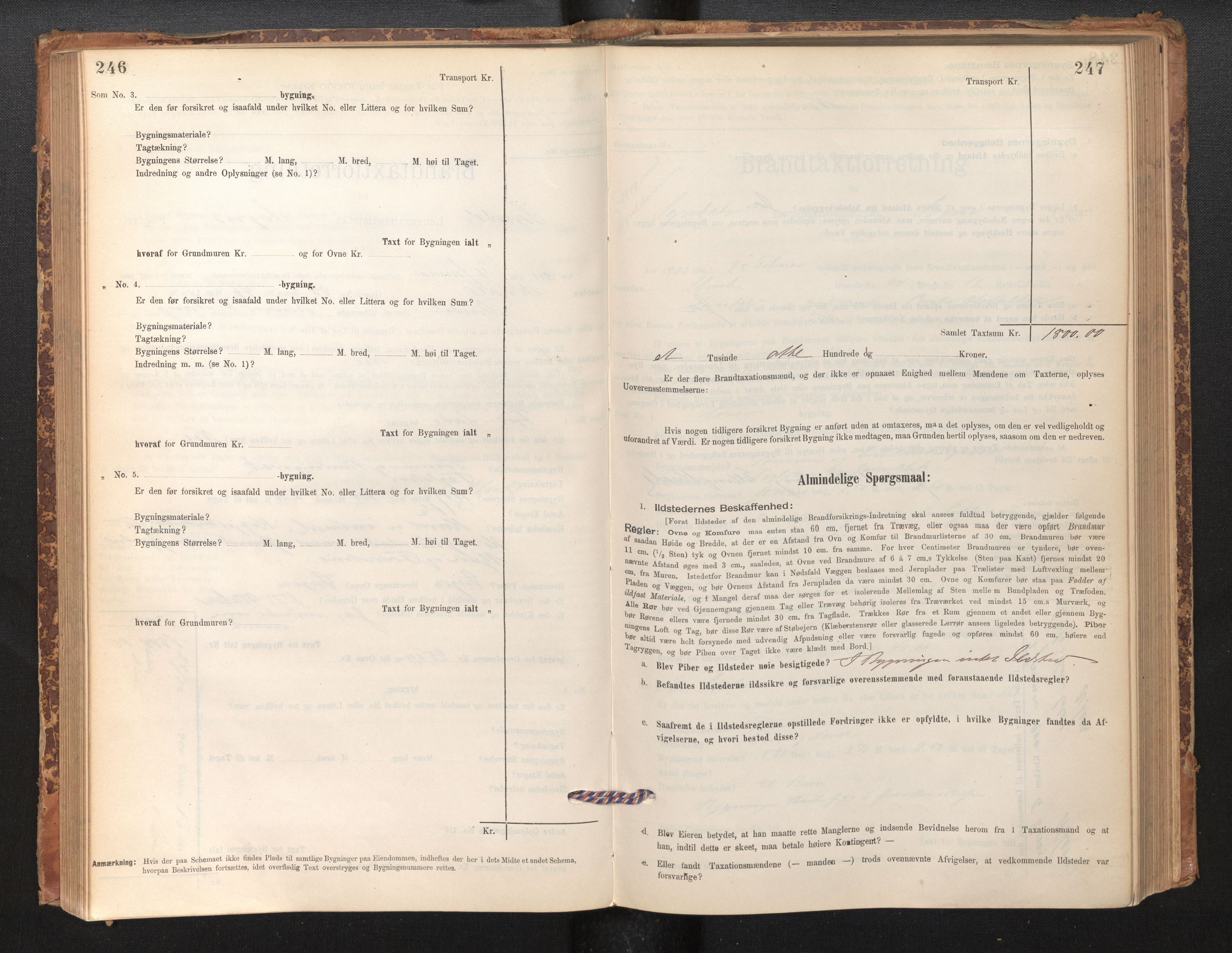 Lensmannen i Sogndal, AV/SAB-A-29901/0012/L0008: Branntakstprotokoll, skjematakst, 1895-1906, p. 246-247