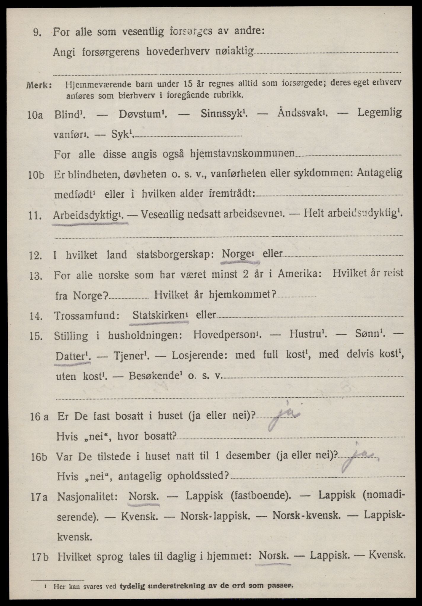 SAT, 1920 census for Stadsbygd, 1920, p. 3229