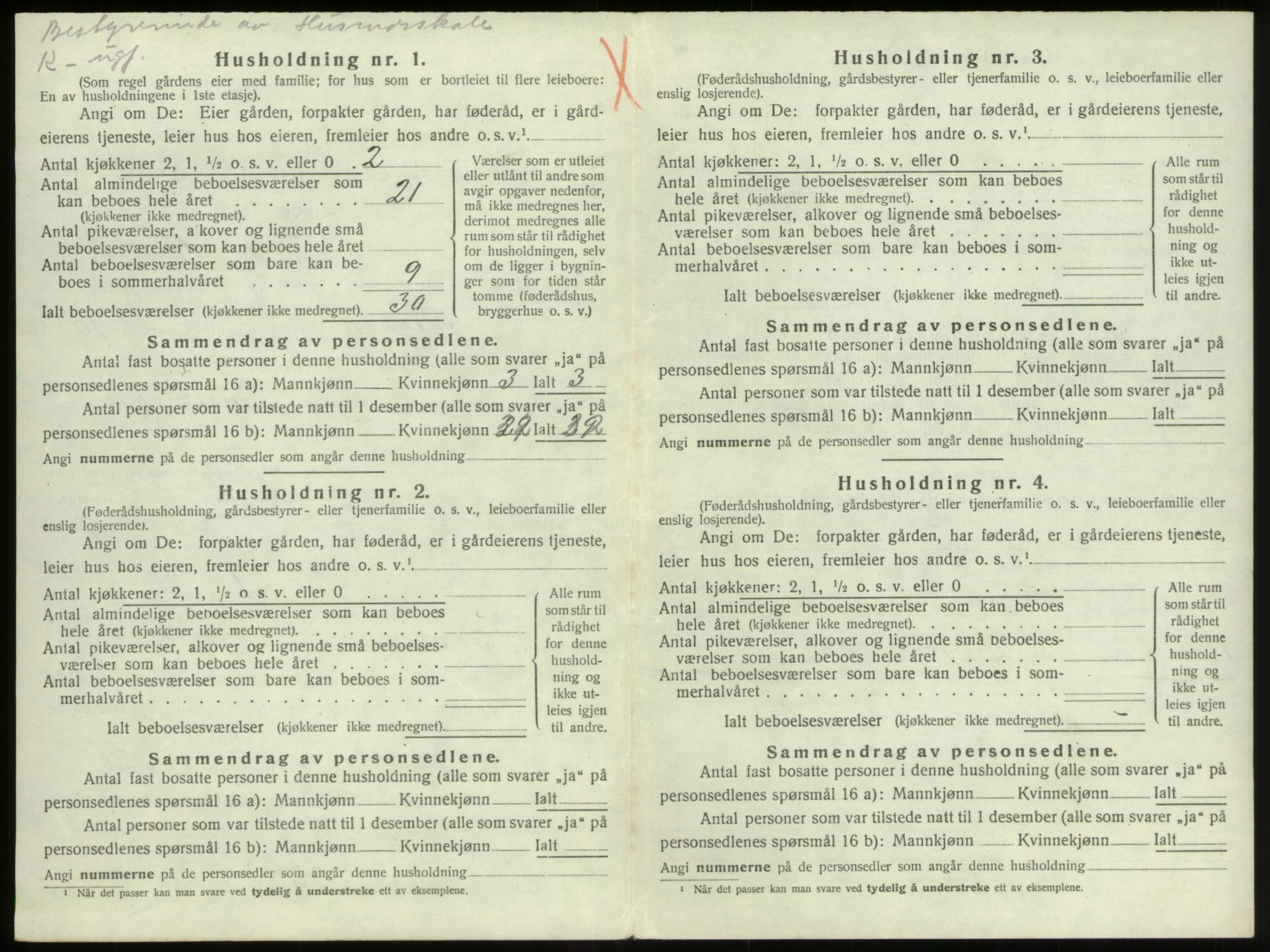 SAB, 1920 census for Stryn, 1920, p. 667