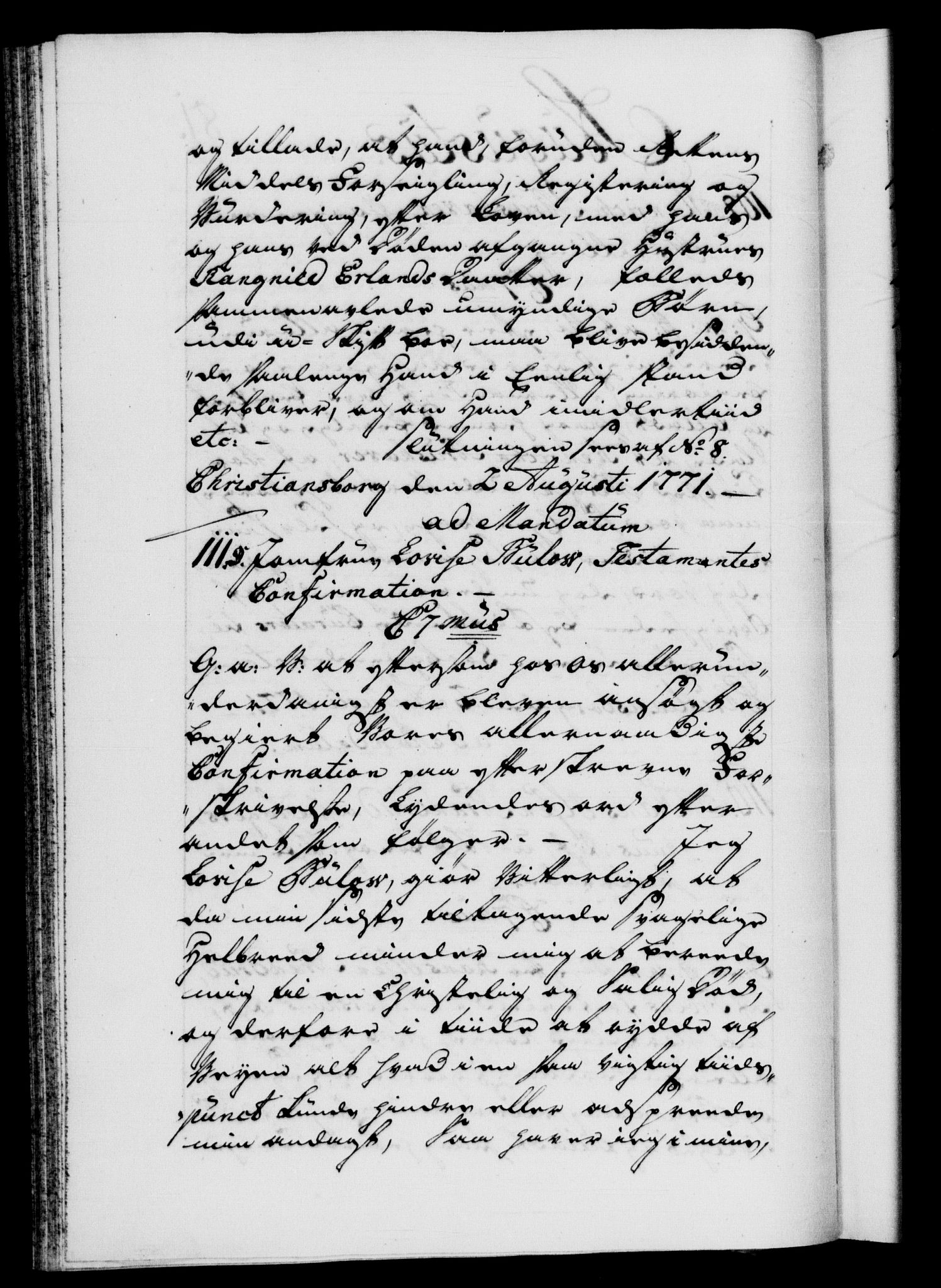 Danske Kanselli 1572-1799, RA/EA-3023/F/Fc/Fca/Fcaa/L0045: Norske registre "Norske eller 3. dept.s åpne brev, 1771-1773, p. 81b