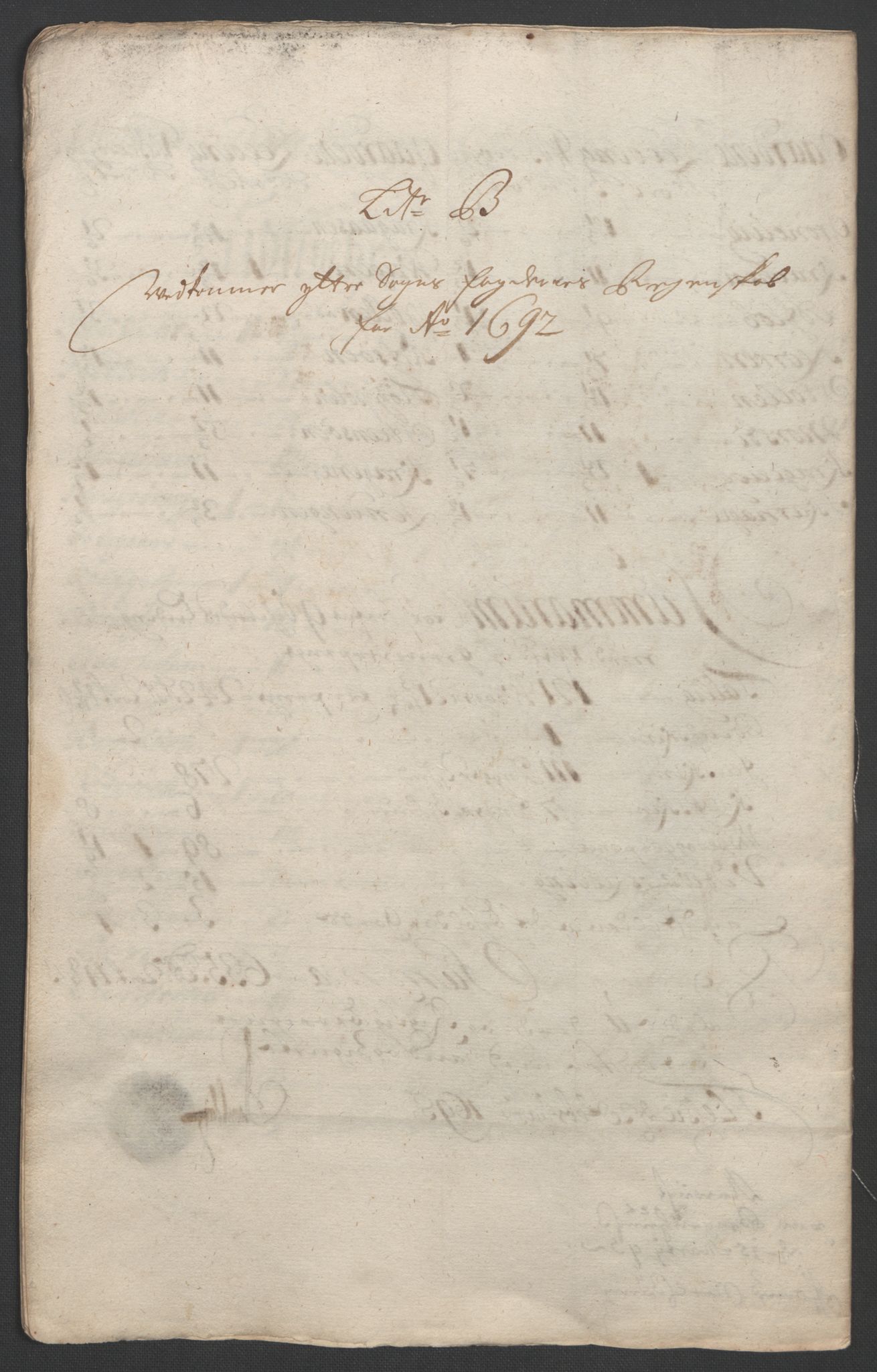 Rentekammeret inntil 1814, Reviderte regnskaper, Fogderegnskap, RA/EA-4092/R52/L3306: Fogderegnskap Sogn, 1691-1692, p. 315