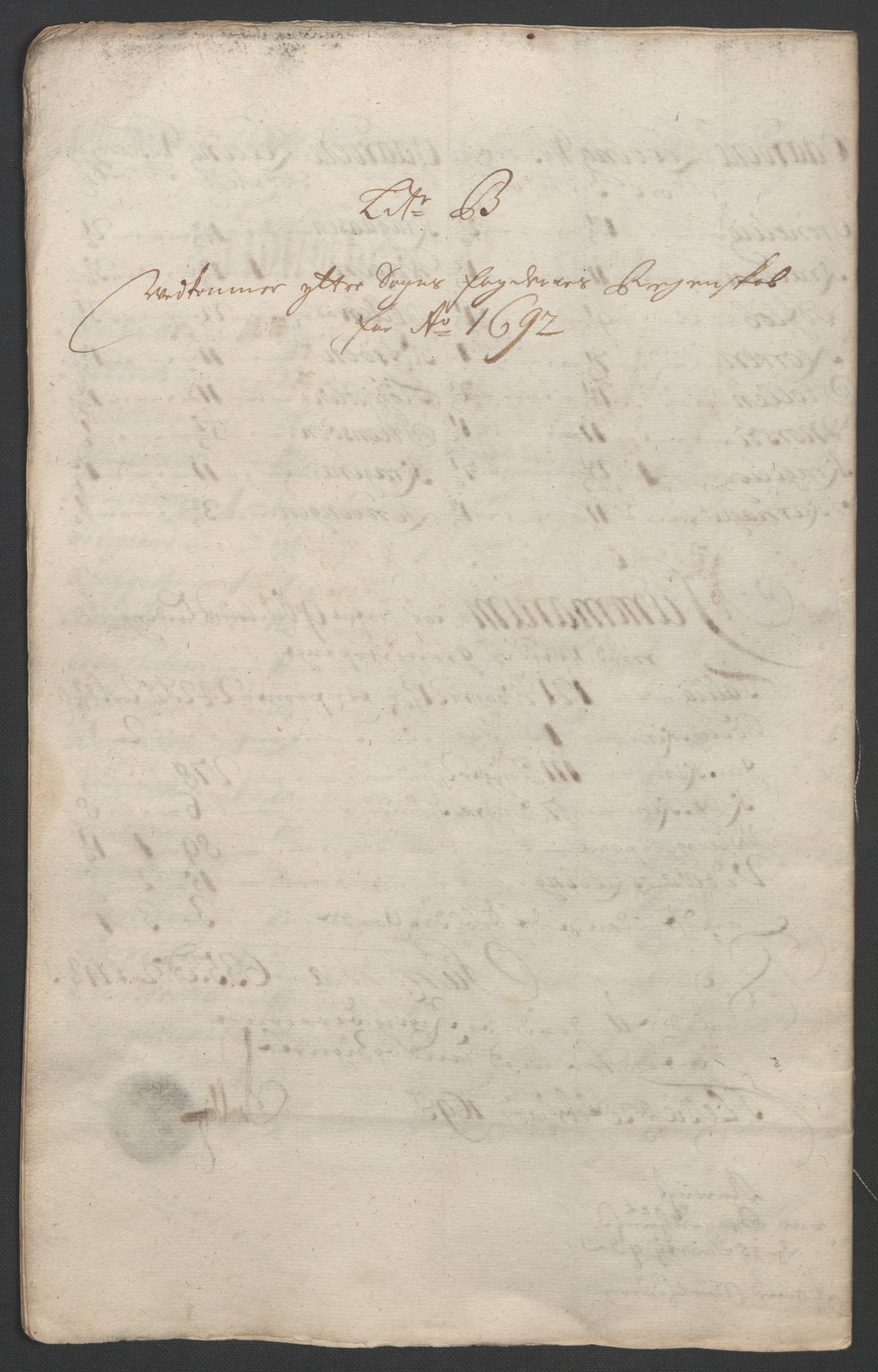 Rentekammeret inntil 1814, Reviderte regnskaper, Fogderegnskap, AV/RA-EA-4092/R52/L3306: Fogderegnskap Sogn, 1691-1692, p. 315